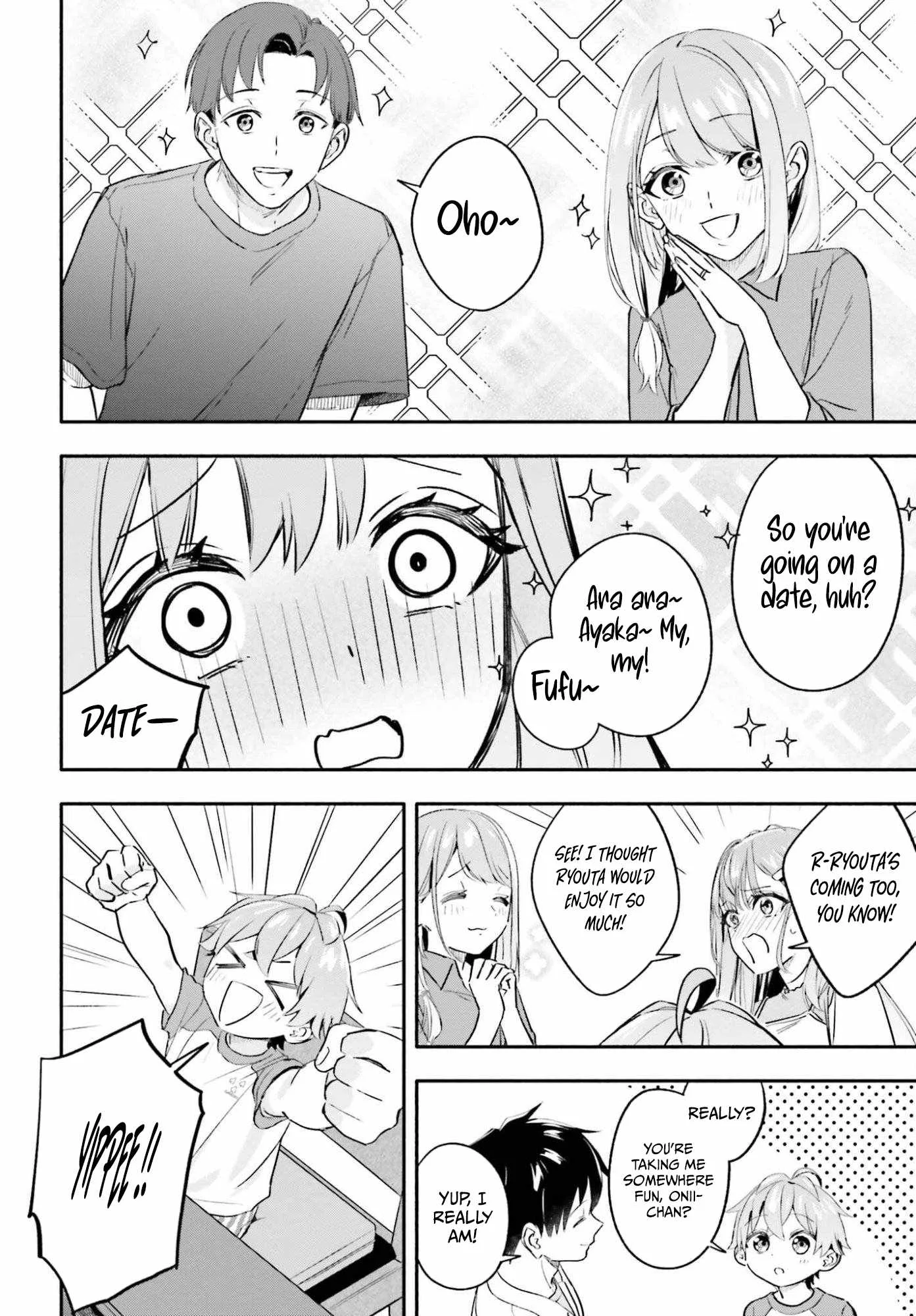 Kaji Daikou no Arubaito wo Hajimetara Gakuen Ichi no Bishoujo no Kazoku ni Kiniirarechaimashita. Chapter 16 page 27