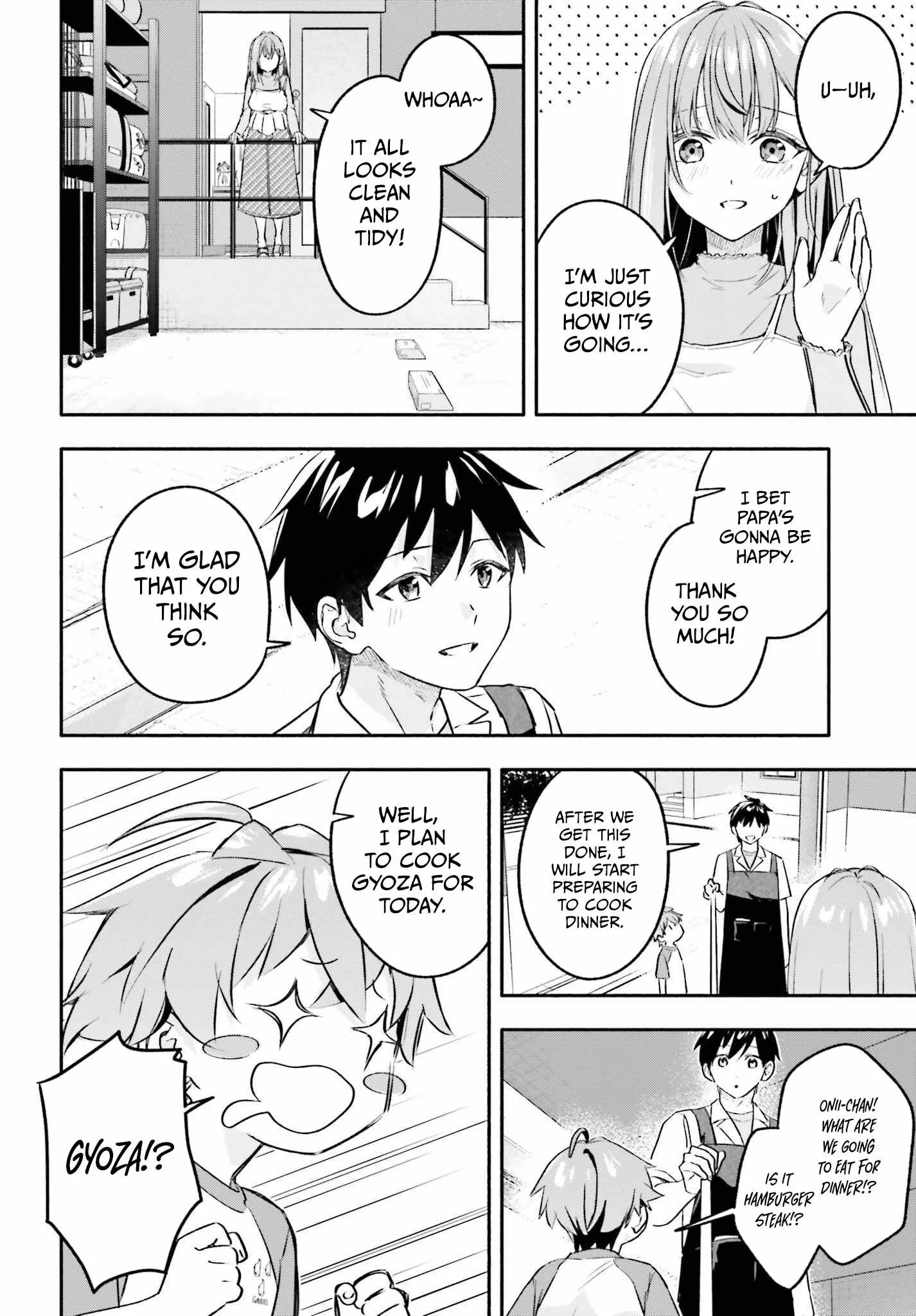 Kaji Daikou no Arubaito wo Hajimetara Gakuen Ichi no Bishoujo no Kazoku ni Kiniirarechaimashita. Chapter 16 page 13