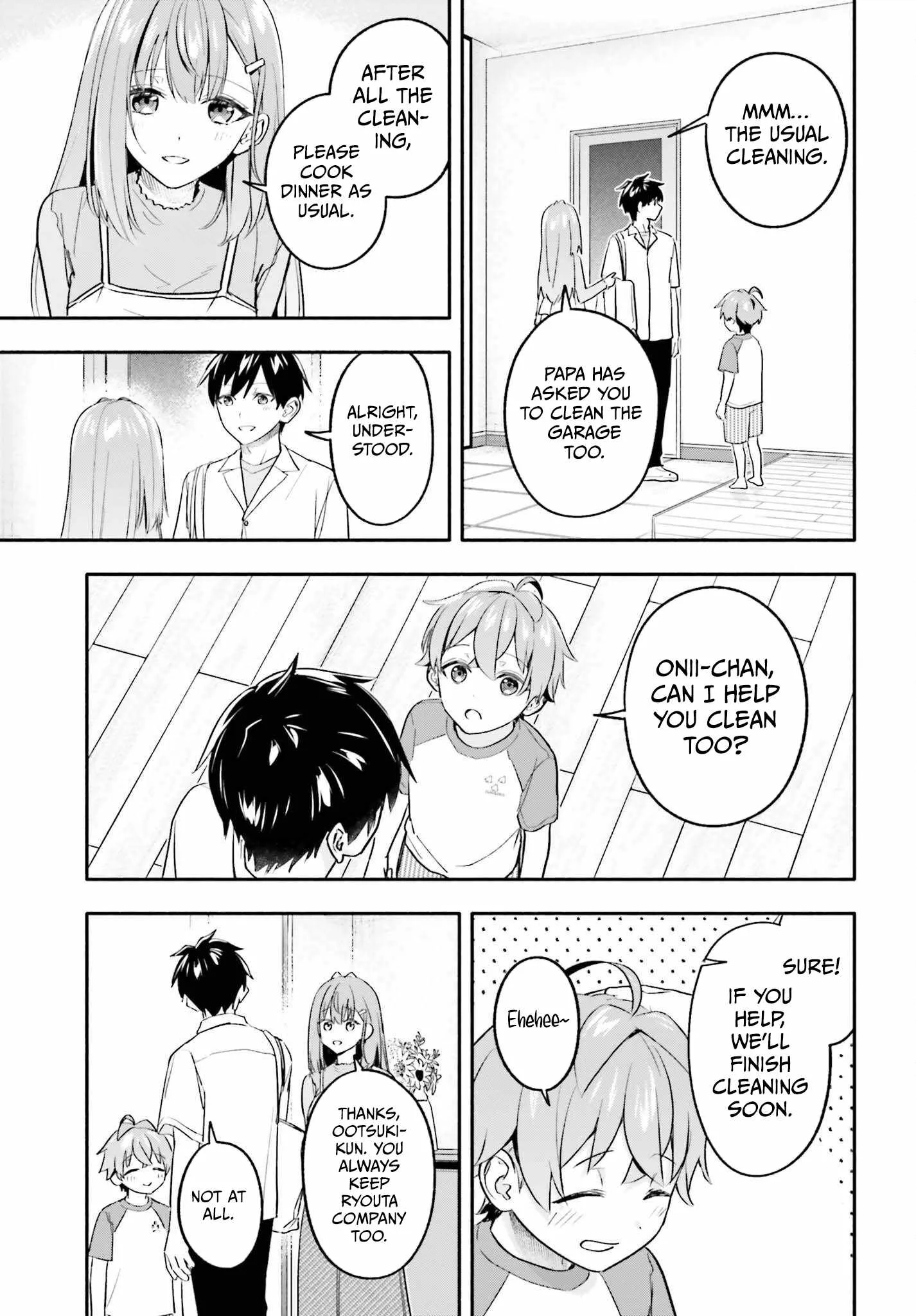 Kaji Daikou no Arubaito wo Hajimetara Gakuen Ichi no Bishoujo no Kazoku ni Kiniirarechaimashita. Chapter 16 page 6