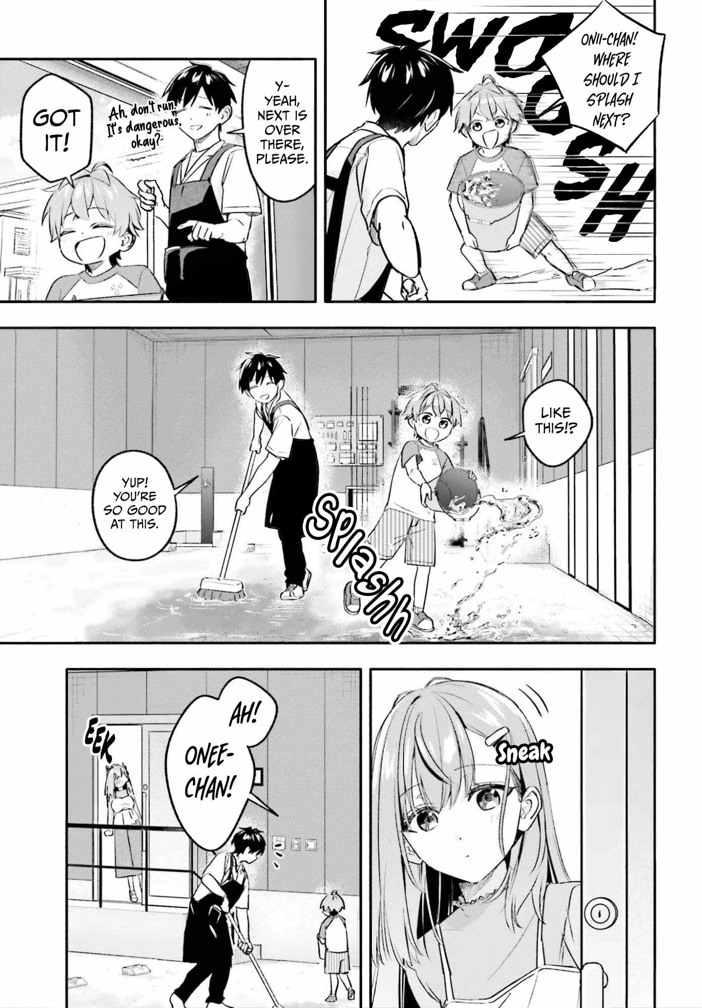 Kaji Daikou no Arubaito wo Hajimetara Gakuen Ichi no Bishoujo no Kazoku ni Kiniirarechaimashita. Chapter 16 page 12