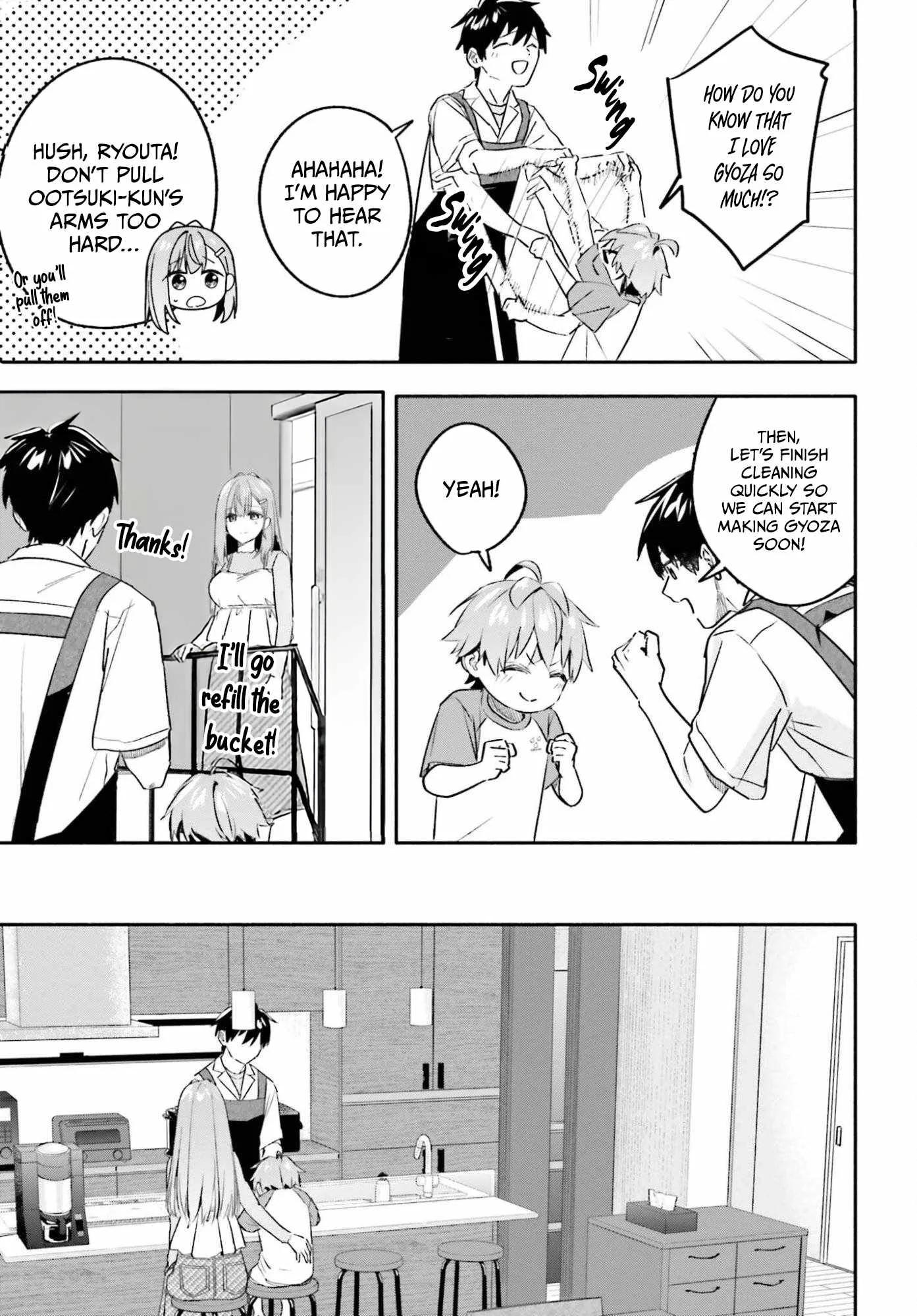 Kaji Daikou no Arubaito wo Hajimetara Gakuen Ichi no Bishoujo no Kazoku ni Kiniirarechaimashita. Chapter 16 page 14