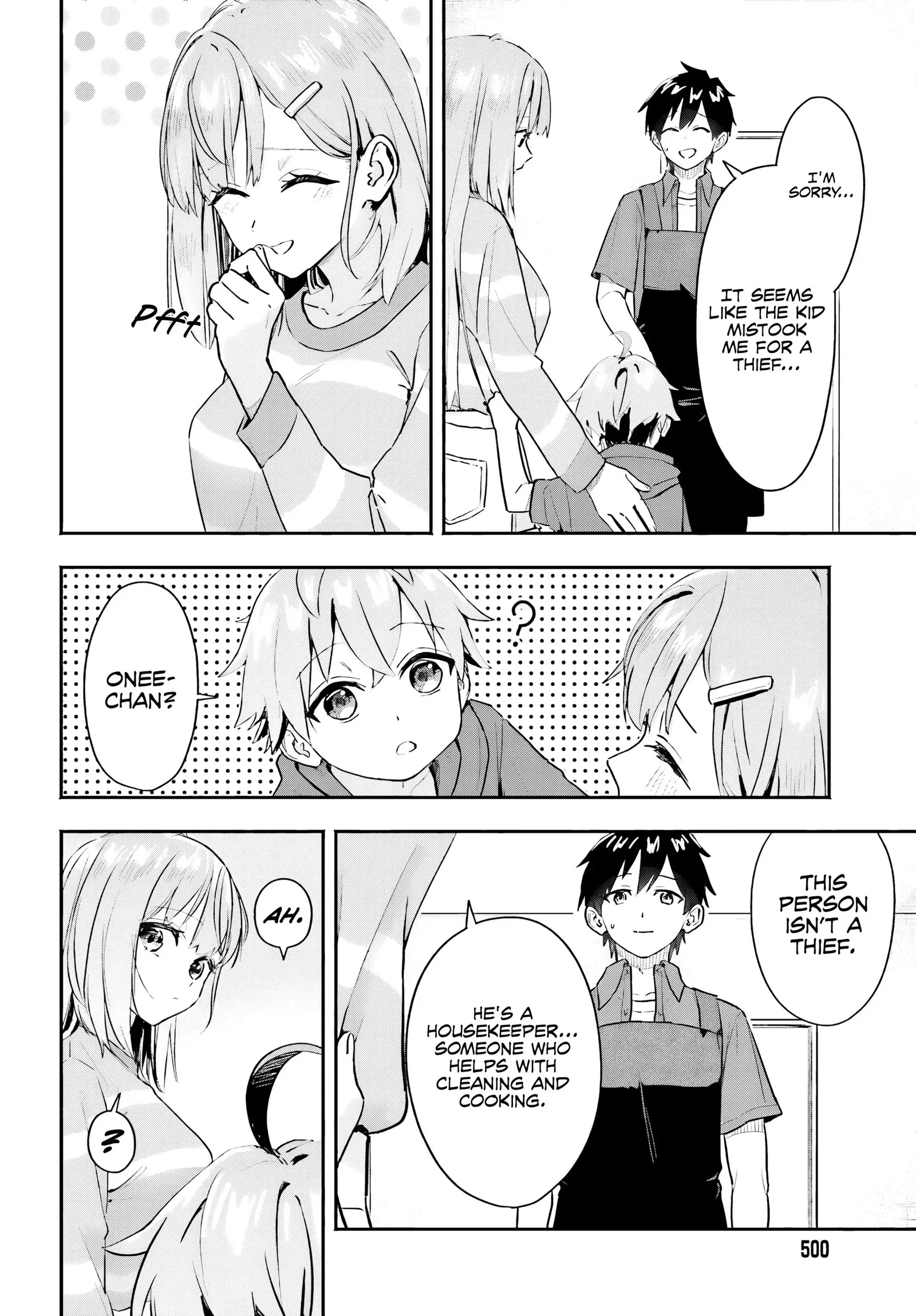 Kaji Daikou no Arubaito wo Hajimetara Gakuen Ichi no Bishoujo no Kazoku ni Kiniirarechaimashita. Chapter 2 page 9