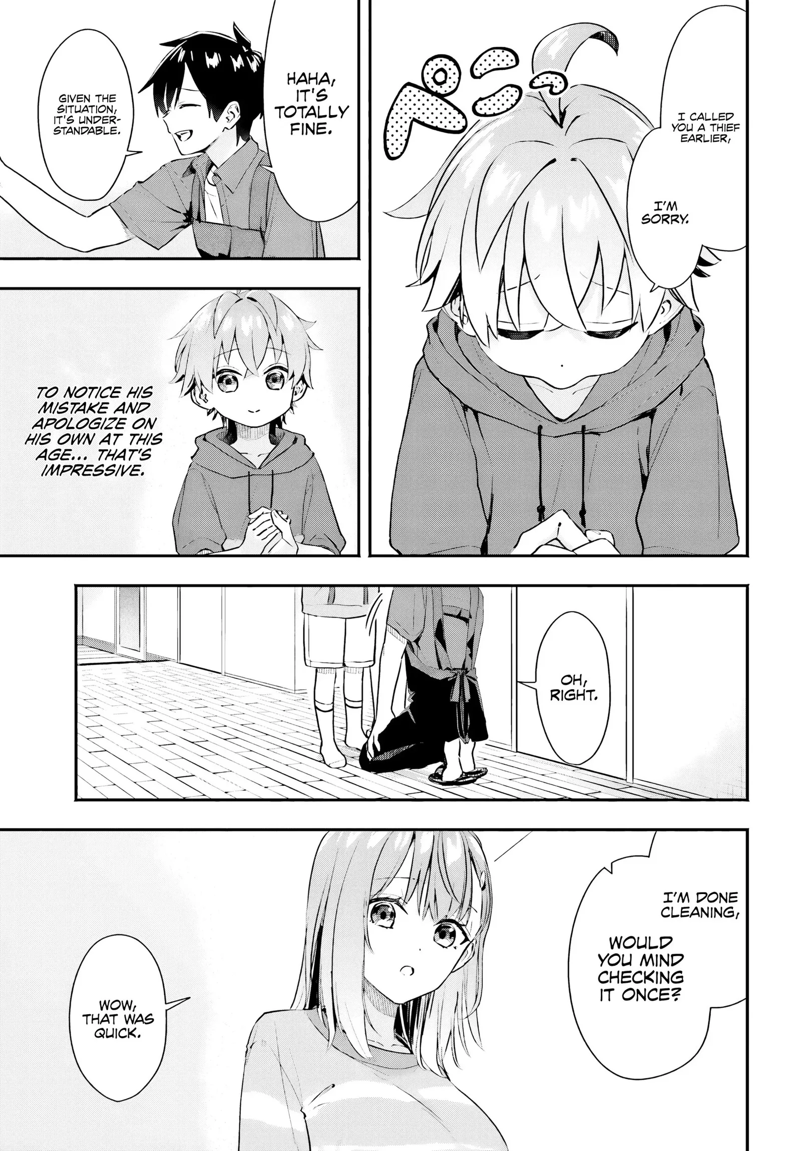 Kaji Daikou no Arubaito wo Hajimetara Gakuen Ichi no Bishoujo no Kazoku ni Kiniirarechaimashita. Chapter 2 page 12