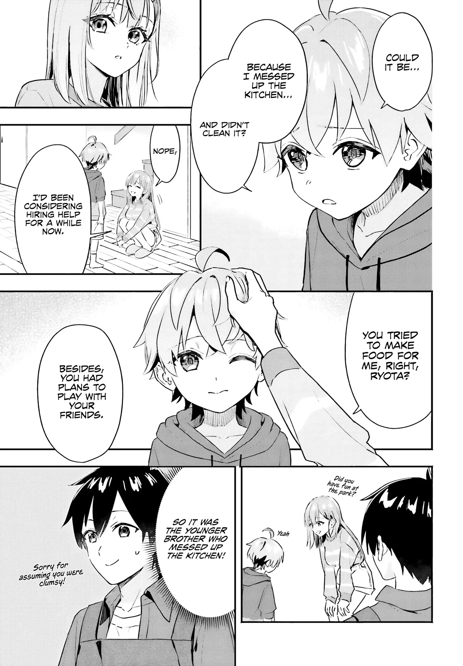Kaji Daikou no Arubaito wo Hajimetara Gakuen Ichi no Bishoujo no Kazoku ni Kiniirarechaimashita. Chapter 2 page 10