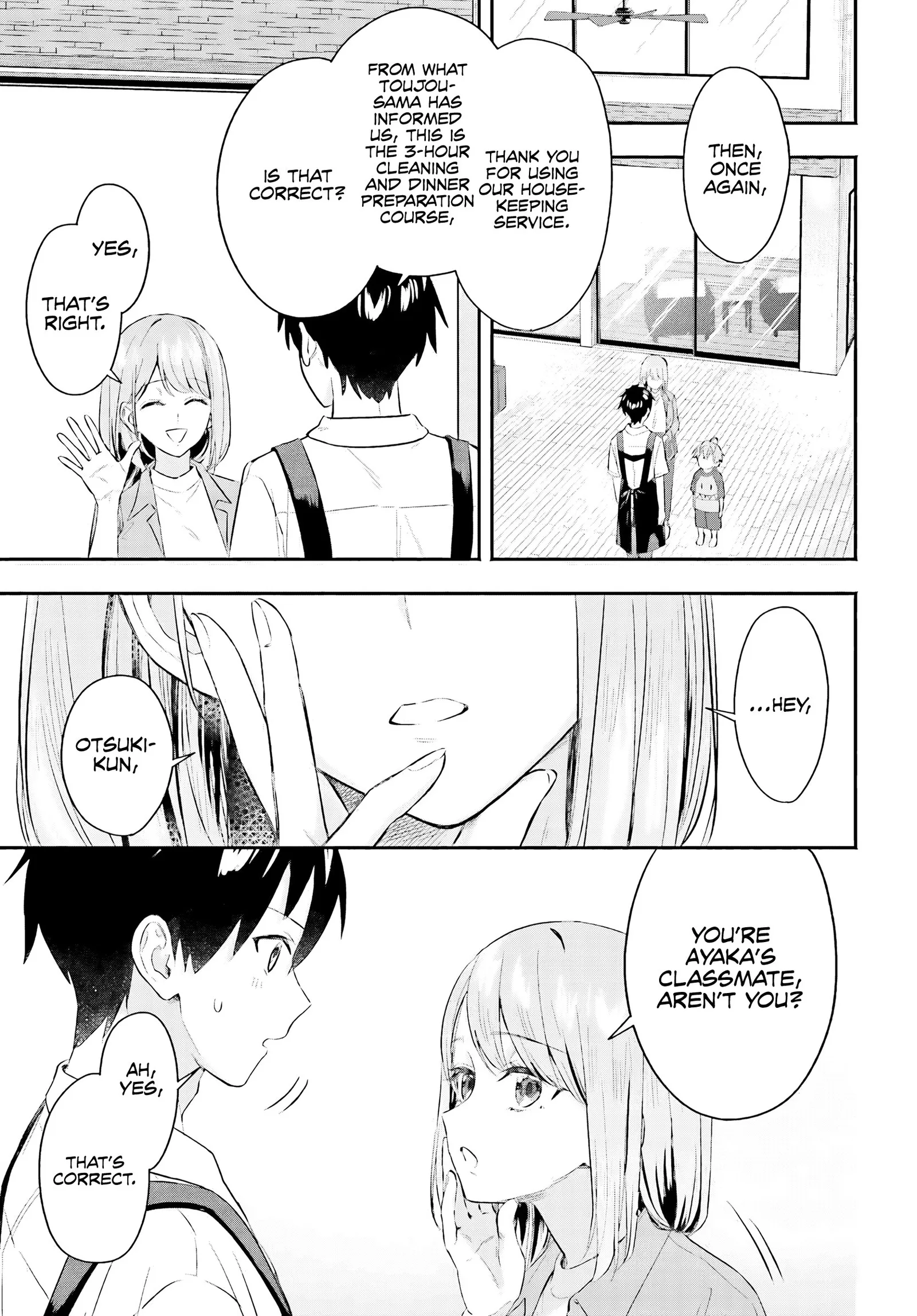 Kaji Daikou no Arubaito wo Hajimetara Gakuen Ichi no Bishoujo no Kazoku ni Kiniirarechaimashita. Chapter 4 page 6