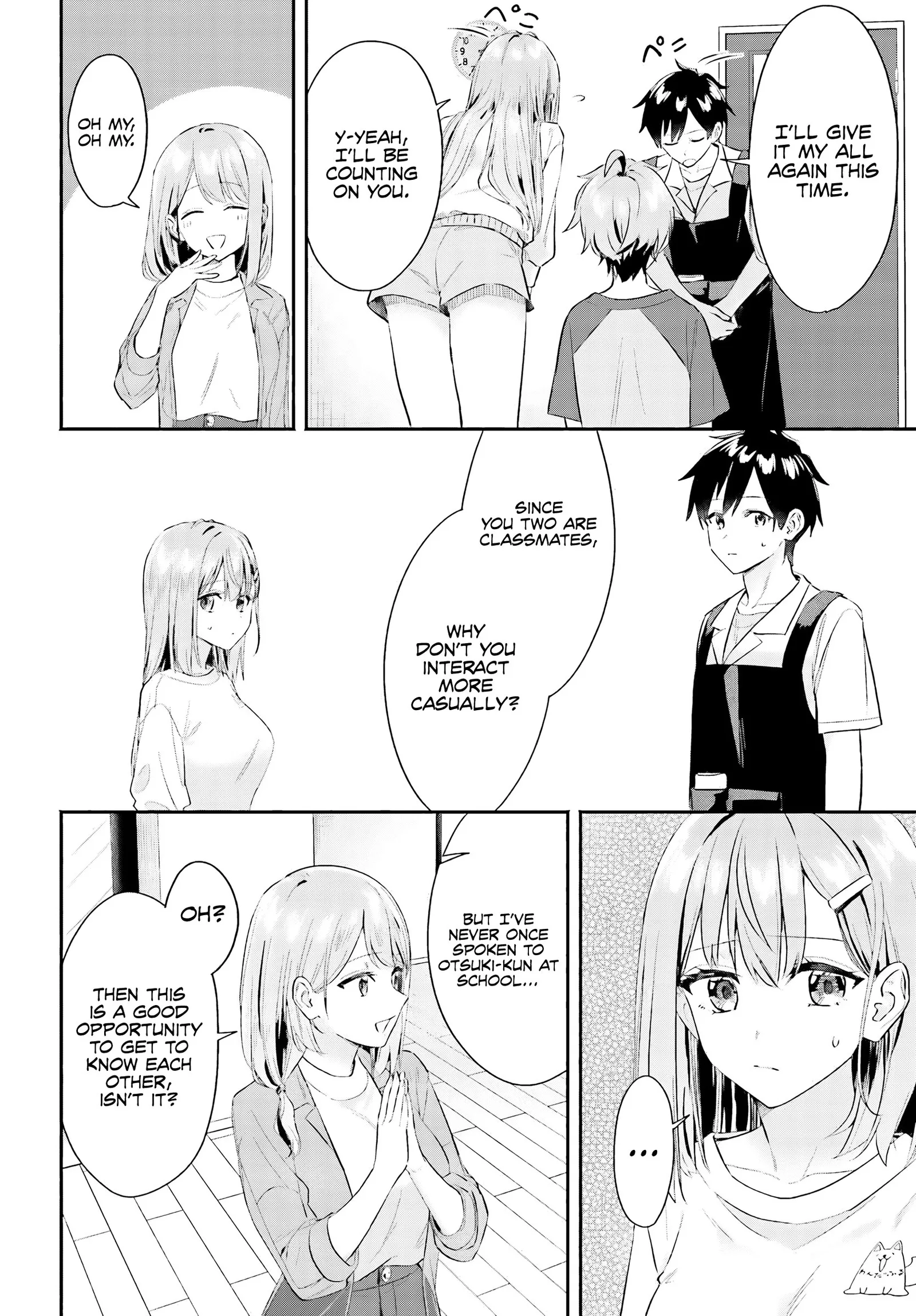 Kaji Daikou no Arubaito wo Hajimetara Gakuen Ichi no Bishoujo no Kazoku ni Kiniirarechaimashita. Chapter 4 page 9