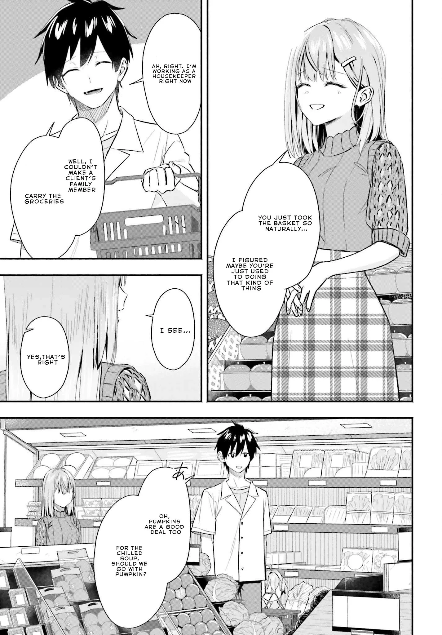 Kaji Daikou no Arubaito wo Hajimetara Gakuen Ichi no Bishoujo no Kazoku ni Kiniirarechaimashita. Chapter 5.1 page 7