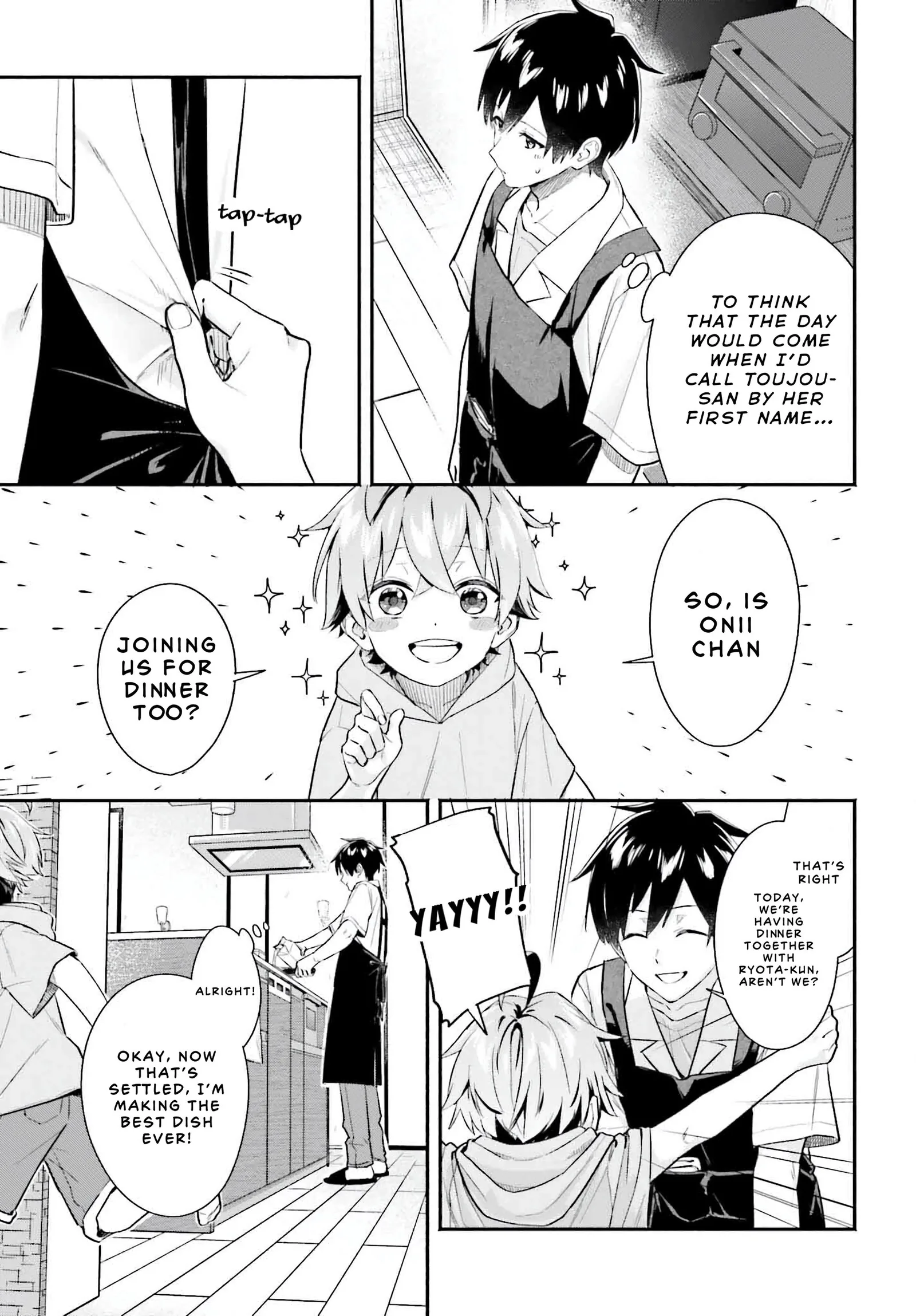Kaji Daikou no Arubaito wo Hajimetara Gakuen Ichi no Bishoujo no Kazoku ni Kiniirarechaimashita. Chapter 5.2 page 7