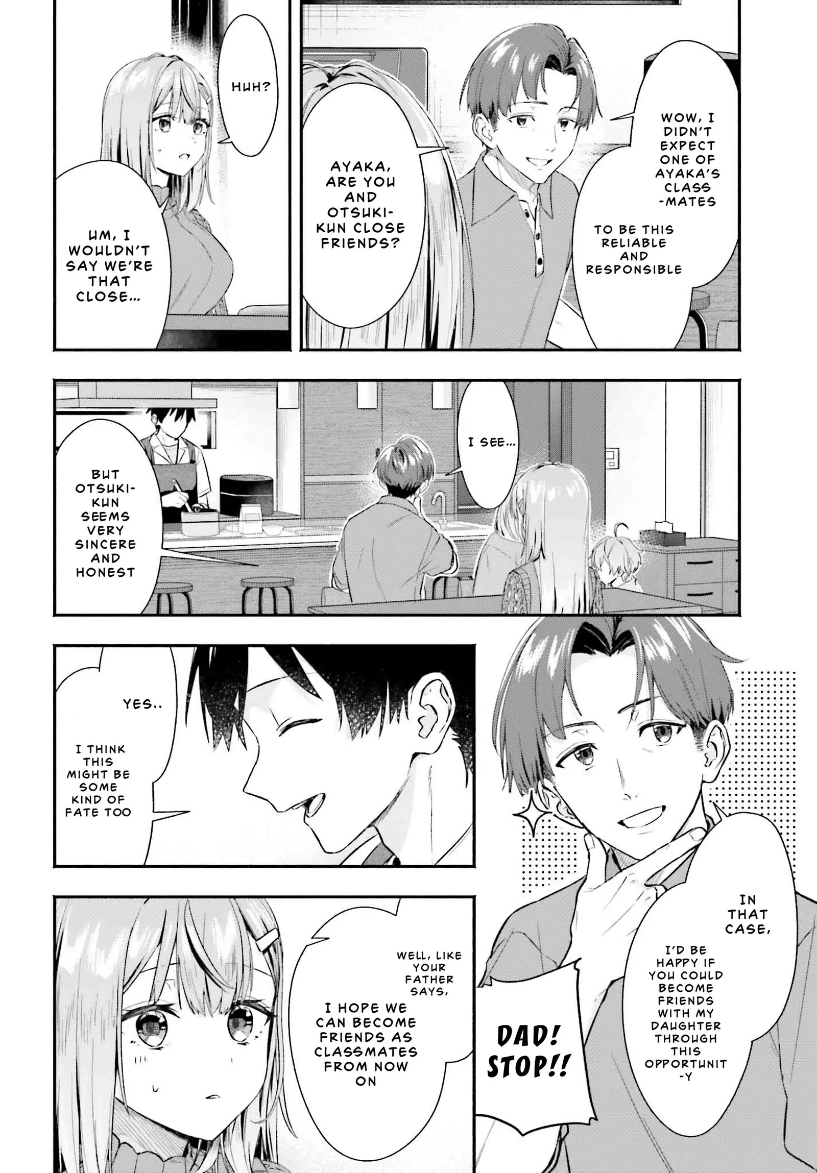 Kaji Daikou no Arubaito wo Hajimetara Gakuen Ichi no Bishoujo no Kazoku ni Kiniirarechaimashita. Chapter 5.2 page 2