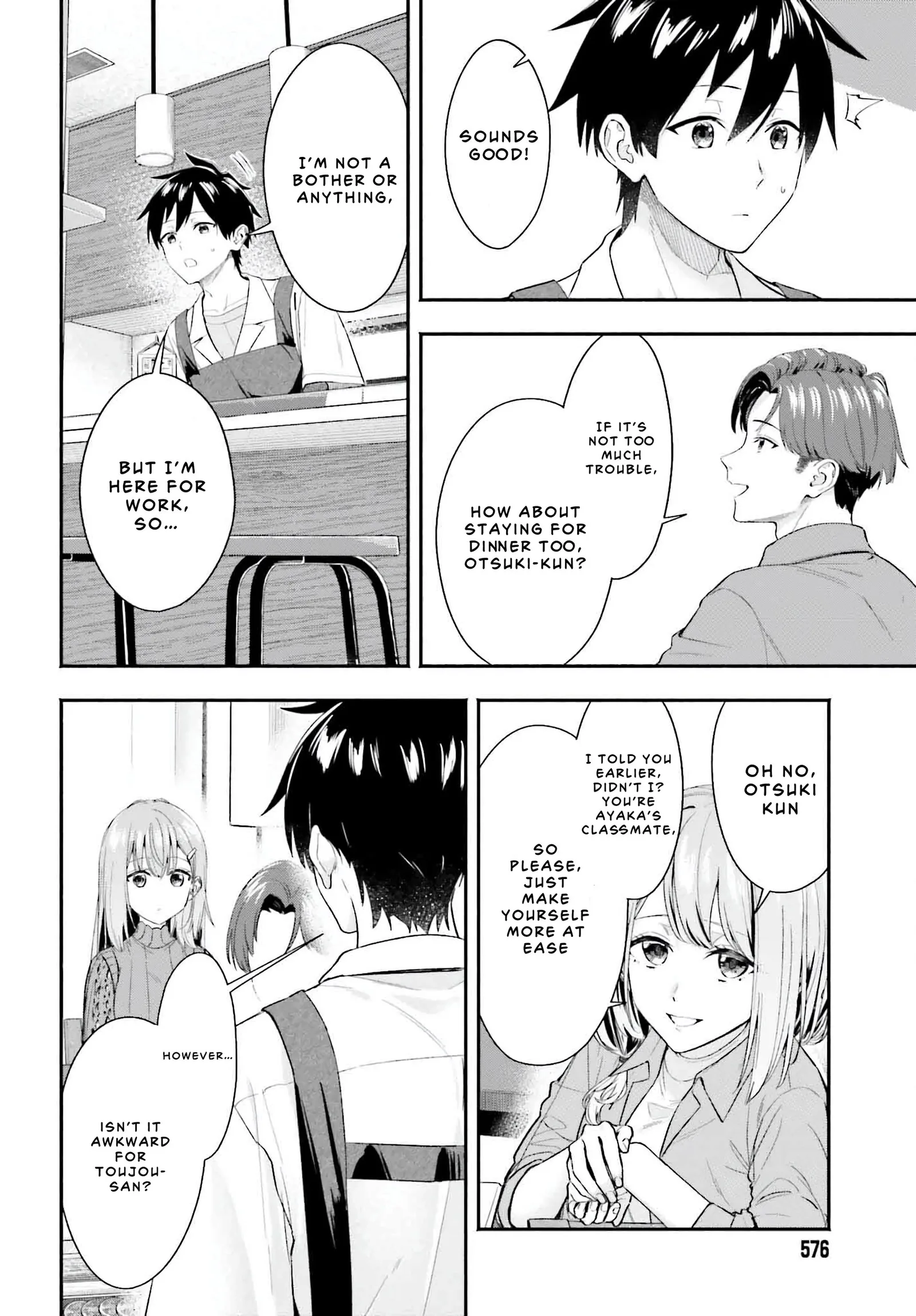 Kaji Daikou no Arubaito wo Hajimetara Gakuen Ichi no Bishoujo no Kazoku ni Kiniirarechaimashita. Chapter 5.2 page 4