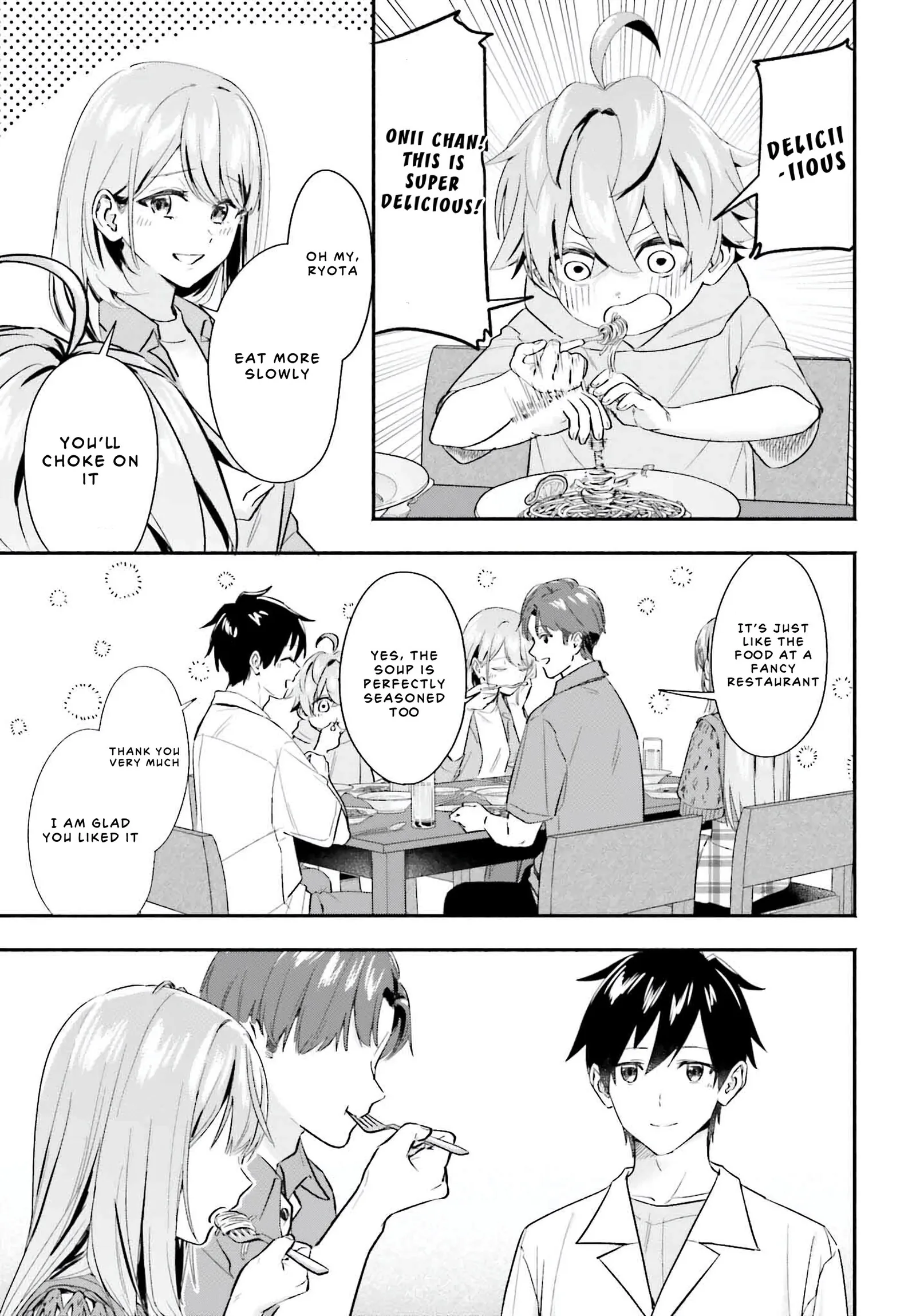 Kaji Daikou no Arubaito wo Hajimetara Gakuen Ichi no Bishoujo no Kazoku ni Kiniirarechaimashita. Chapter 5.2 page 9