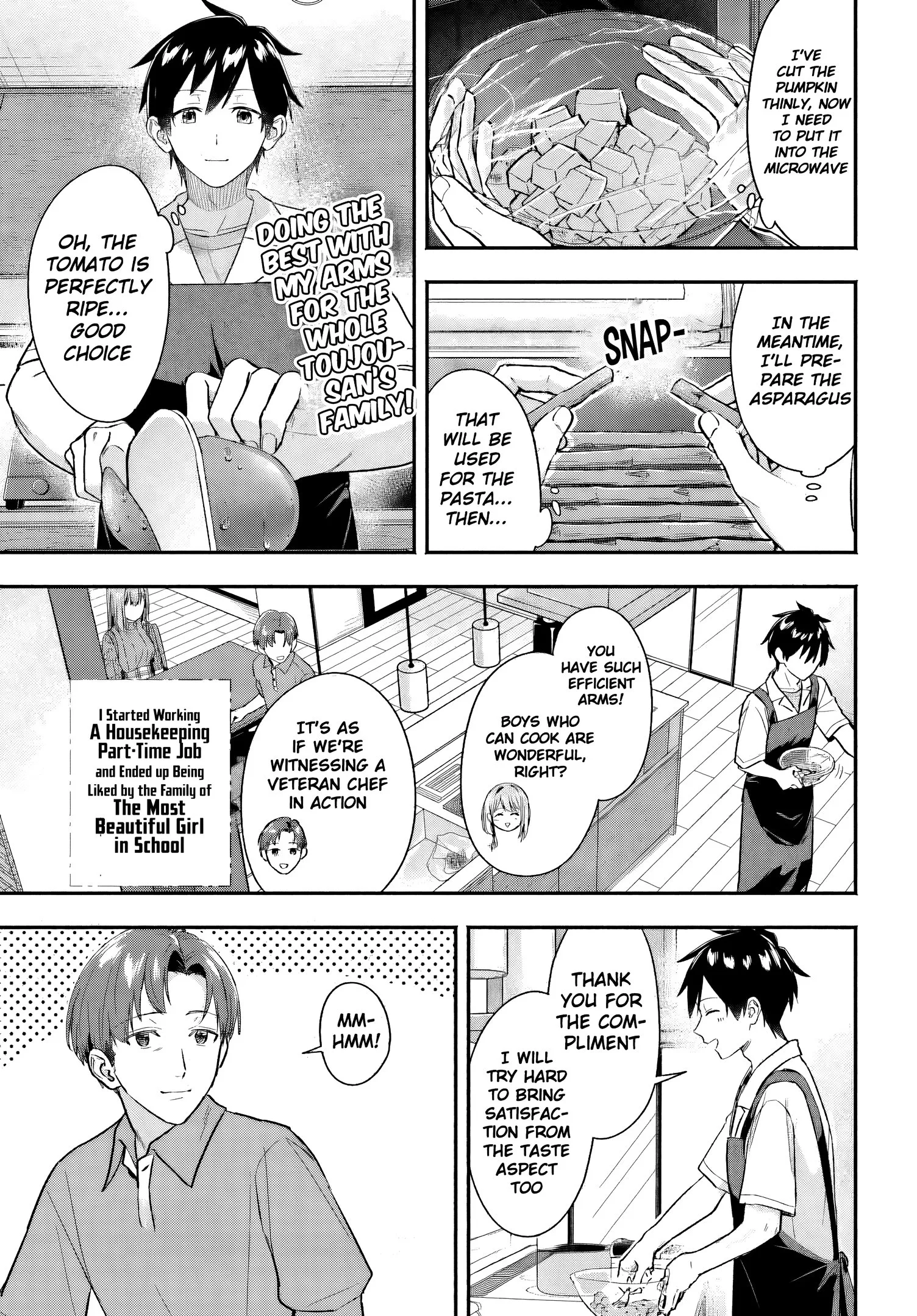 Kaji Daikou no Arubaito wo Hajimetara Gakuen Ichi no Bishoujo no Kazoku ni Kiniirarechaimashita. Chapter 5 page 19