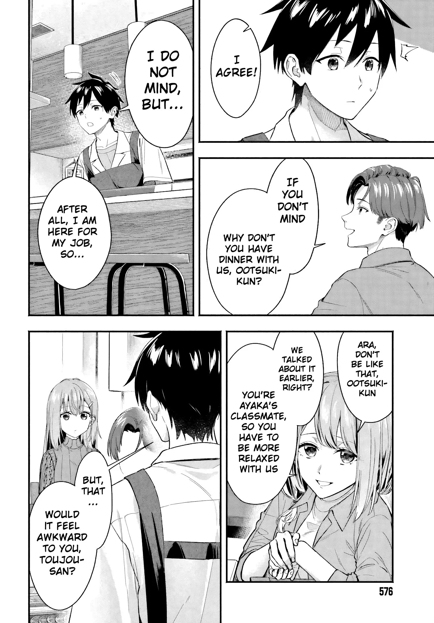 Kaji Daikou no Arubaito wo Hajimetara Gakuen Ichi no Bishoujo no Kazoku ni Kiniirarechaimashita. Chapter 5 page 22