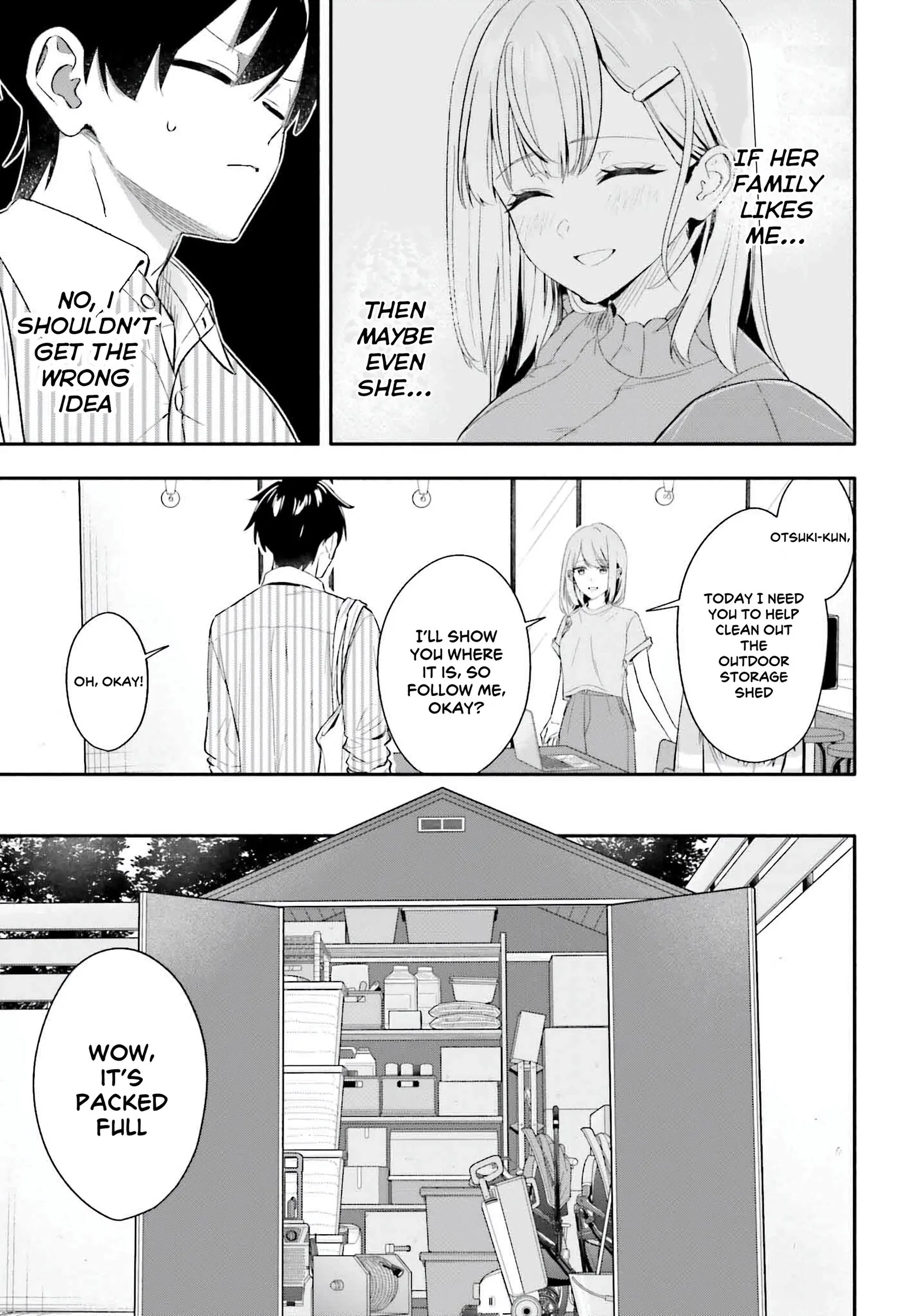 Kaji Daikou no Arubaito wo Hajimetara Gakuen Ichi no Bishoujo no Kazoku ni Kiniirarechaimashita. Chapter 6 page 25