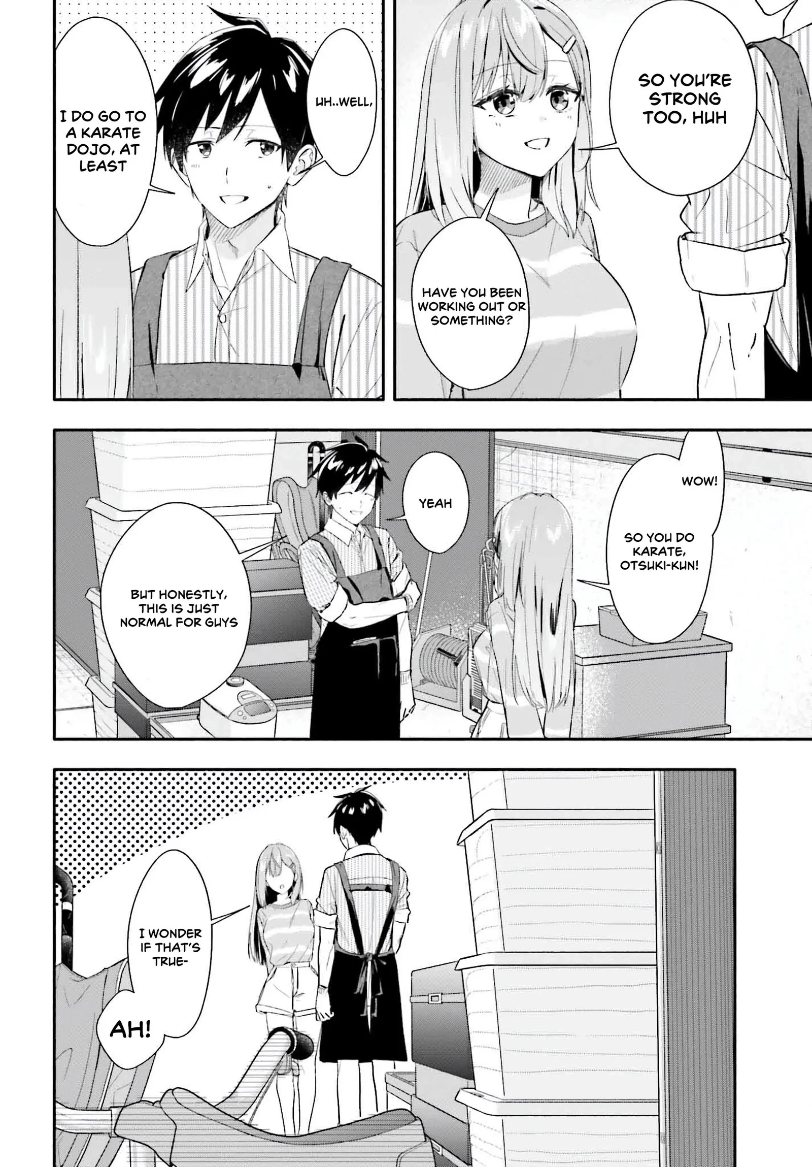 Kaji Daikou no Arubaito wo Hajimetara Gakuen Ichi no Bishoujo no Kazoku ni Kiniirarechaimashita. Chapter 6 page 30