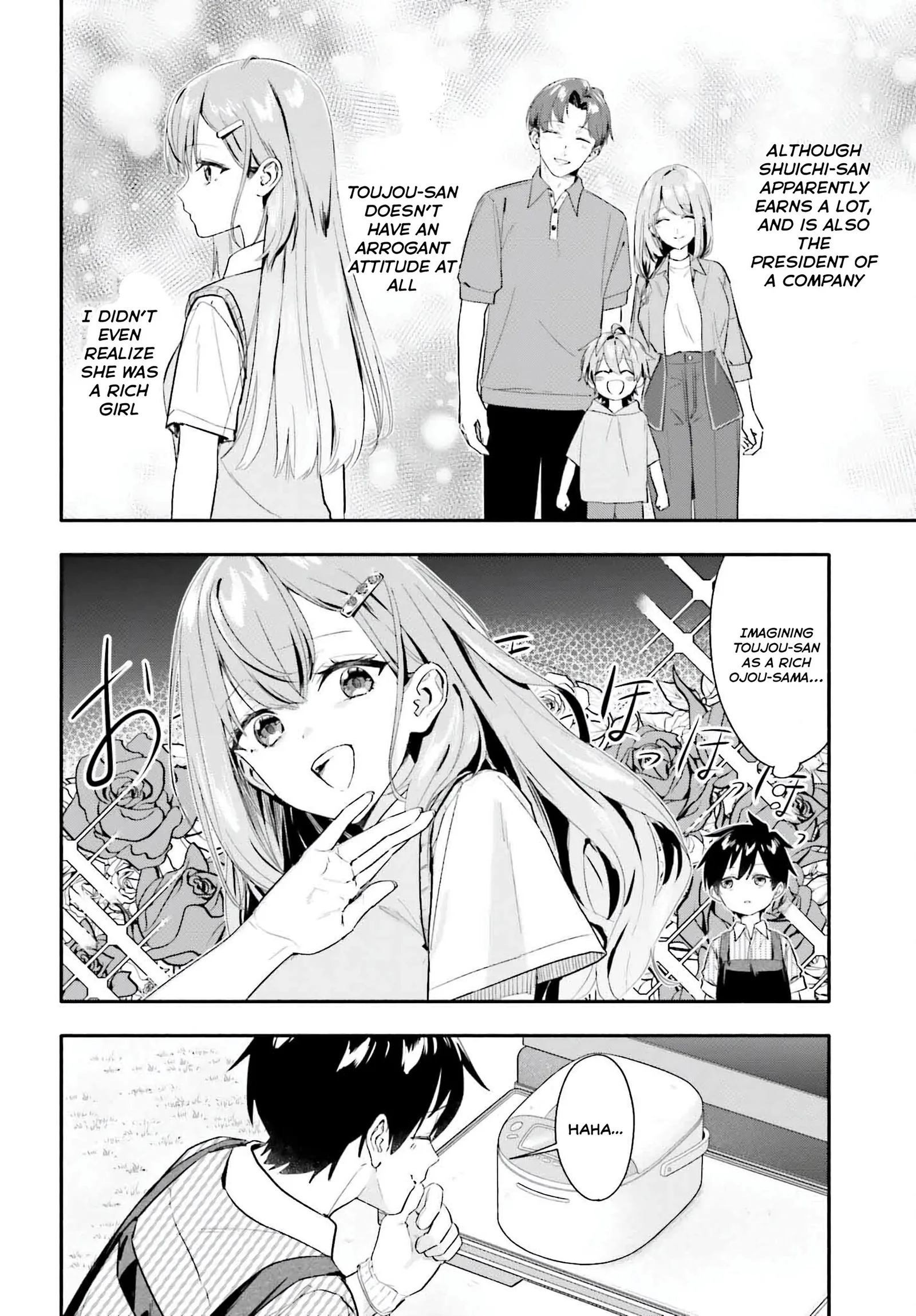 Kaji Daikou no Arubaito wo Hajimetara Gakuen Ichi no Bishoujo no Kazoku ni Kiniirarechaimashita. Chapter 6 page 28