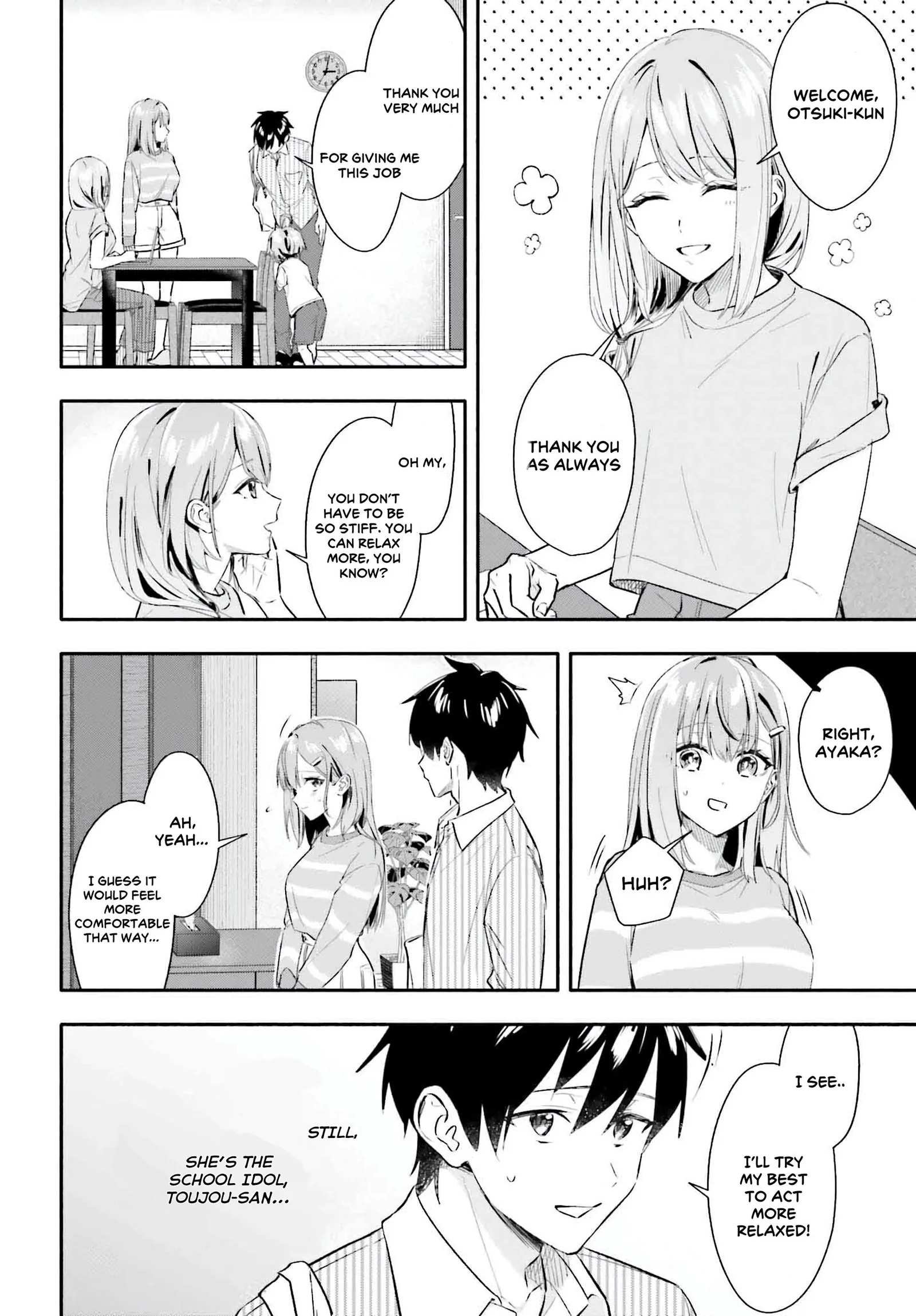 Kaji Daikou no Arubaito wo Hajimetara Gakuen Ichi no Bishoujo no Kazoku ni Kiniirarechaimashita. Chapter 6 page 24
