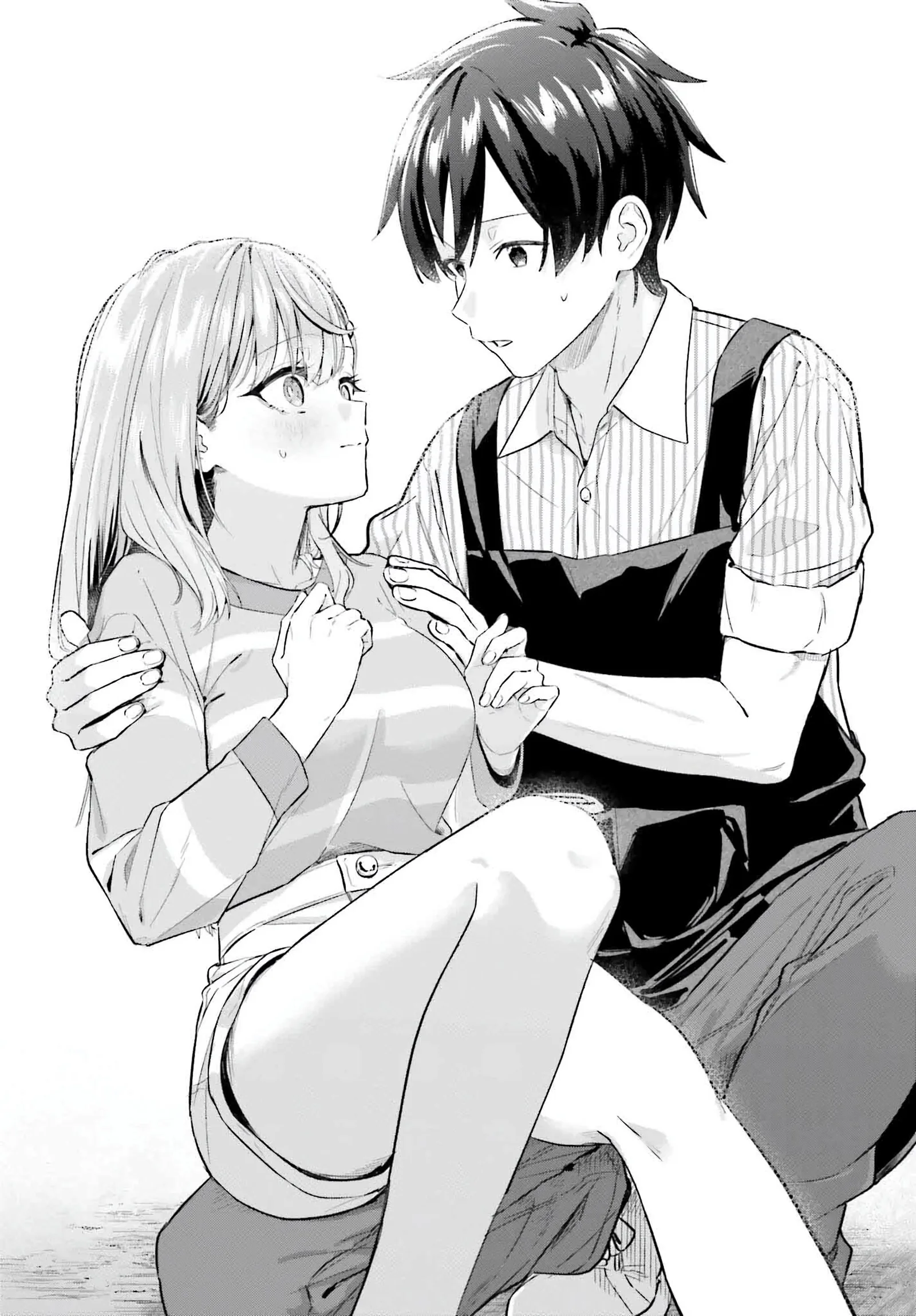 Kaji Daikou no Arubaito wo Hajimetara Gakuen Ichi no Bishoujo no Kazoku ni Kiniirarechaimashita. Chapter 6 page 36