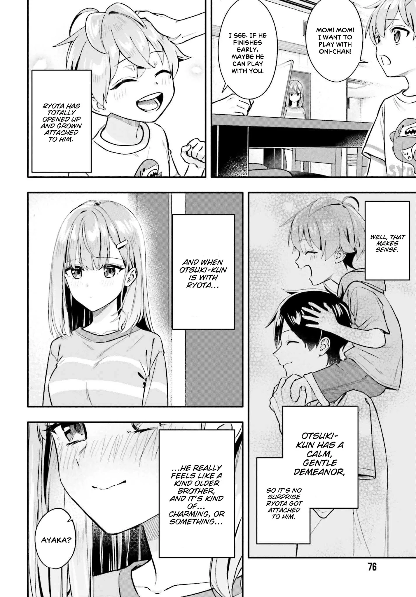 Kaji Daikou no Arubaito wo Hajimetara Gakuen Ichi no Bishoujo no Kazoku ni Kiniirarechaimashita. Chapter 7.1 page 8