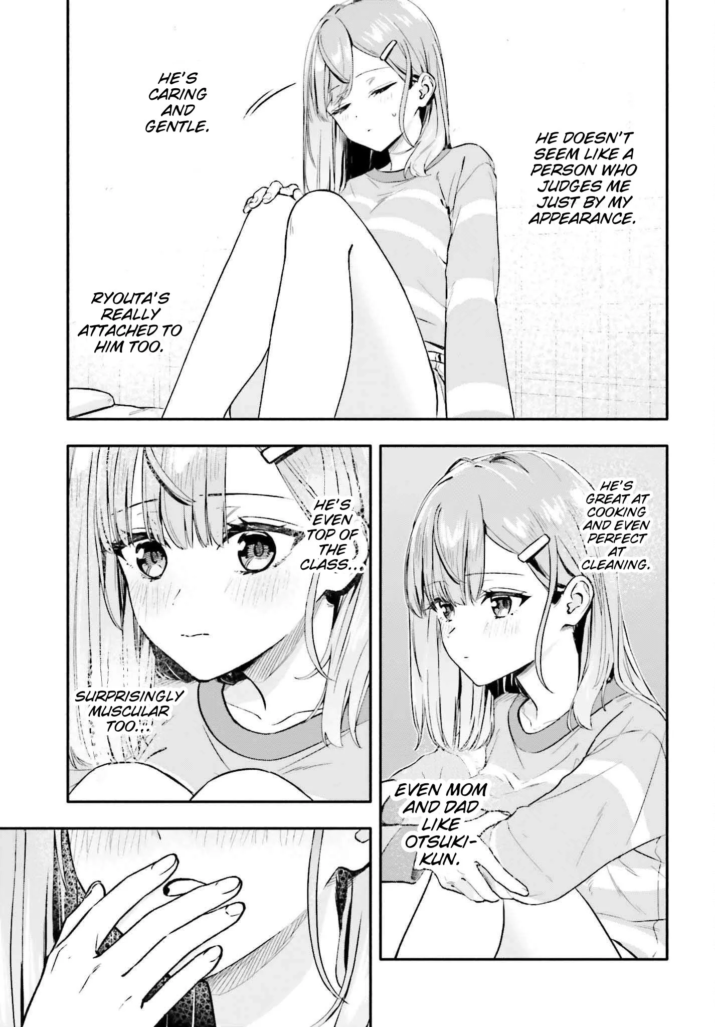 Kaji Daikou no Arubaito wo Hajimetara Gakuen Ichi no Bishoujo no Kazoku ni Kiniirarechaimashita. Chapter 7.1 page 13