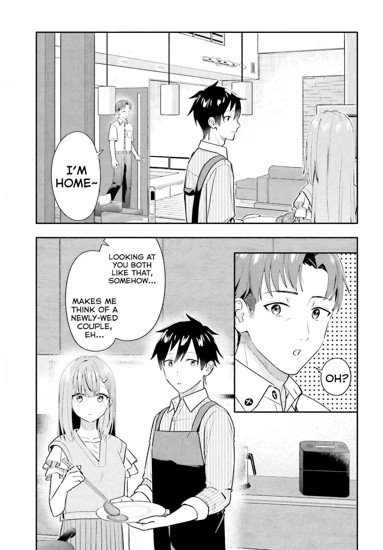 Kaji Daikou no Arubaito wo Hajimetara Gakuen Ichi no Bishoujo no Kazoku ni Kiniirarechaimashita. Chapter 7 page 35