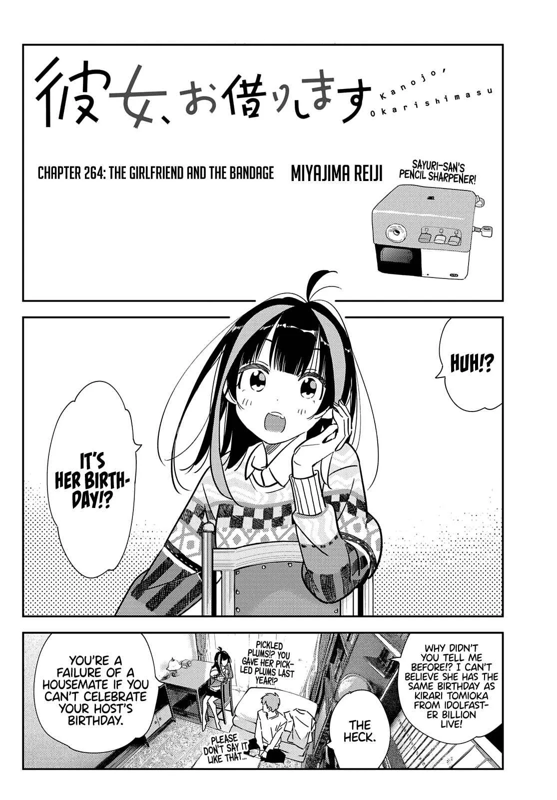 Kanojo, Okarishimasu Chapter 264 page 3