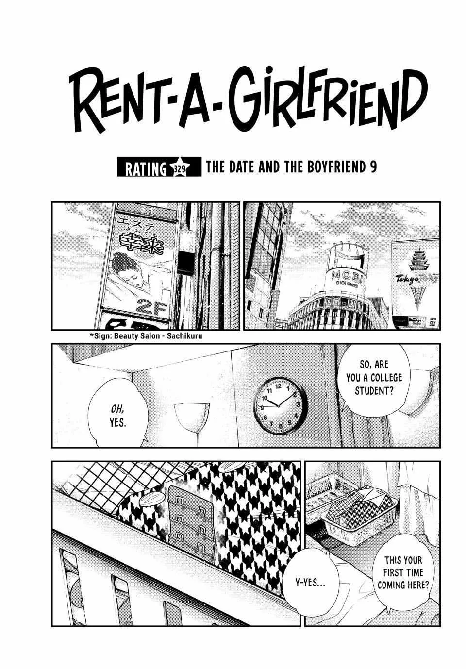 Kanojo, Okarishimasu Chapter 329 page 1