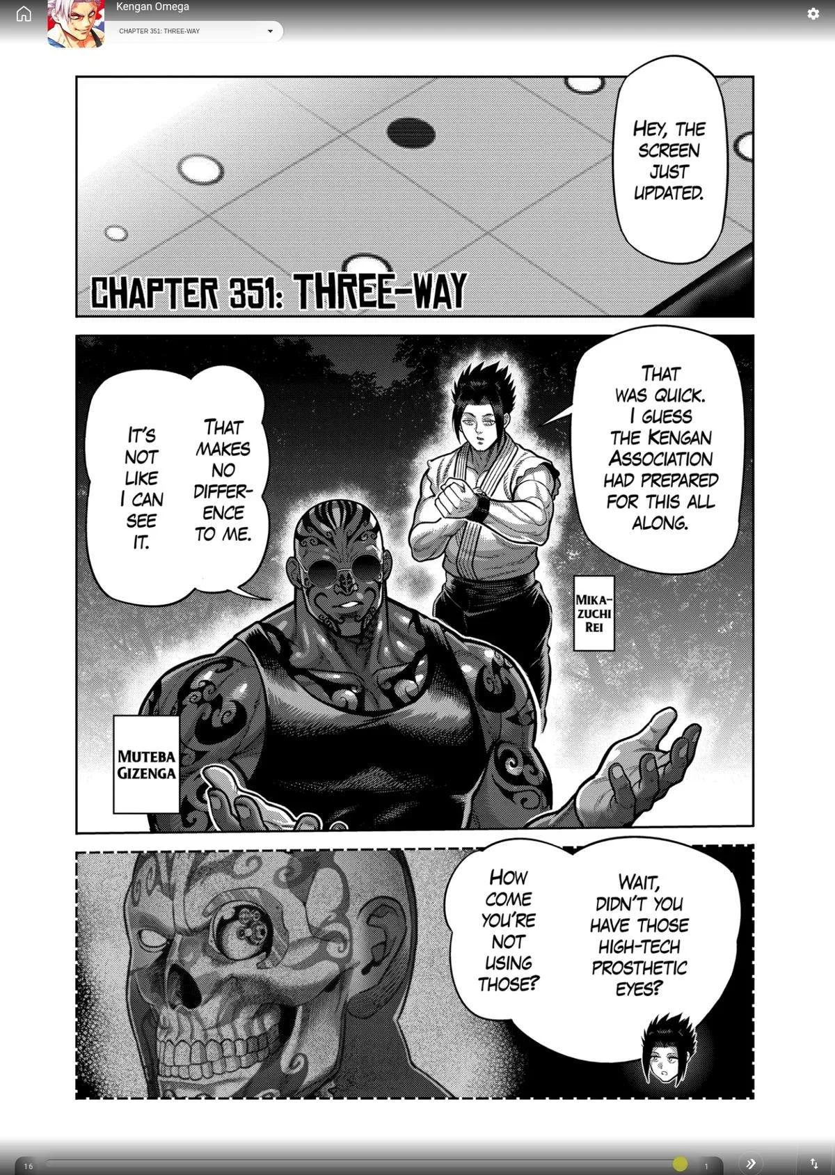 Kengan Omeg Chapter 351 page 1