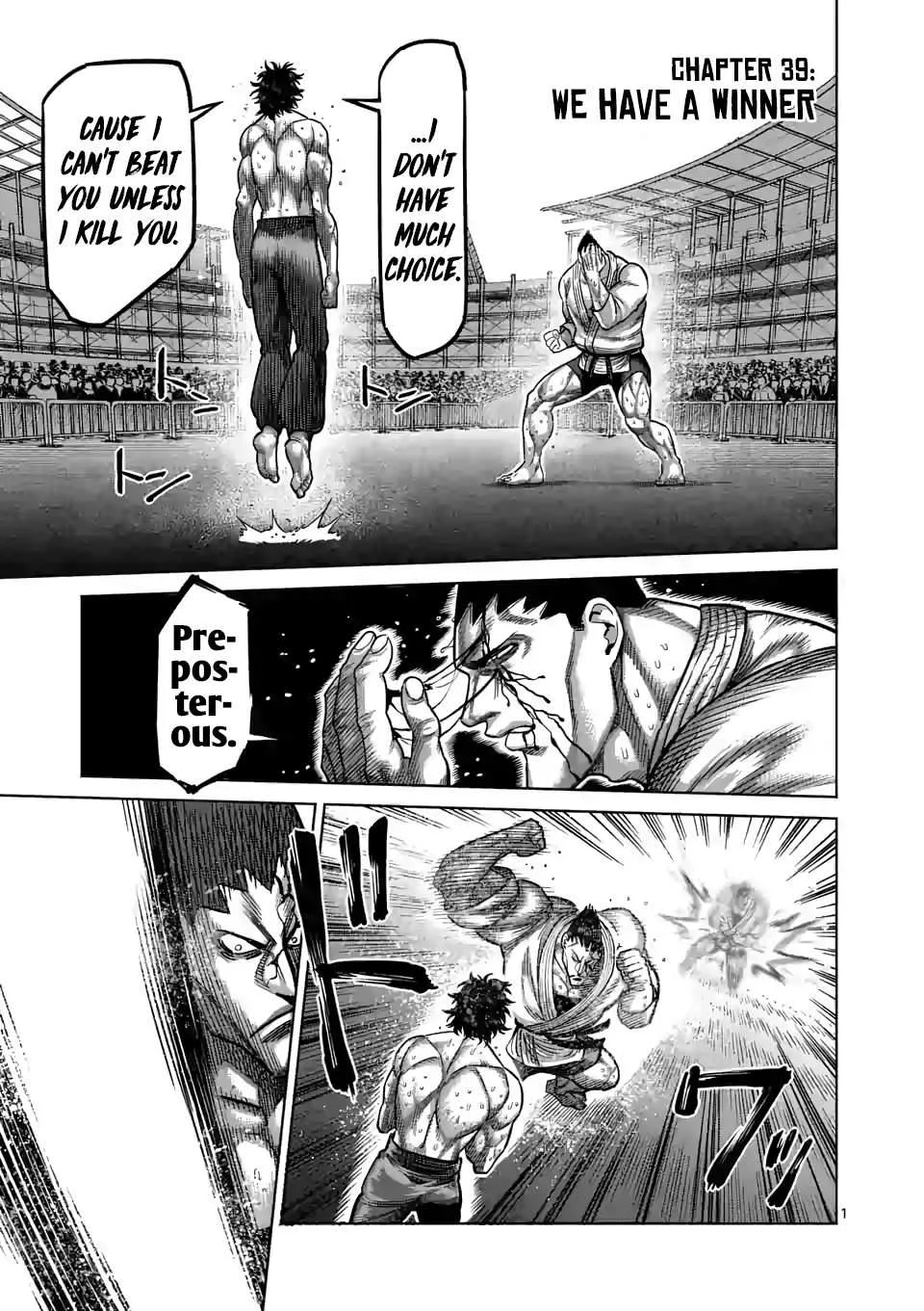 Kengan Omeg Chapter 39 page 1
