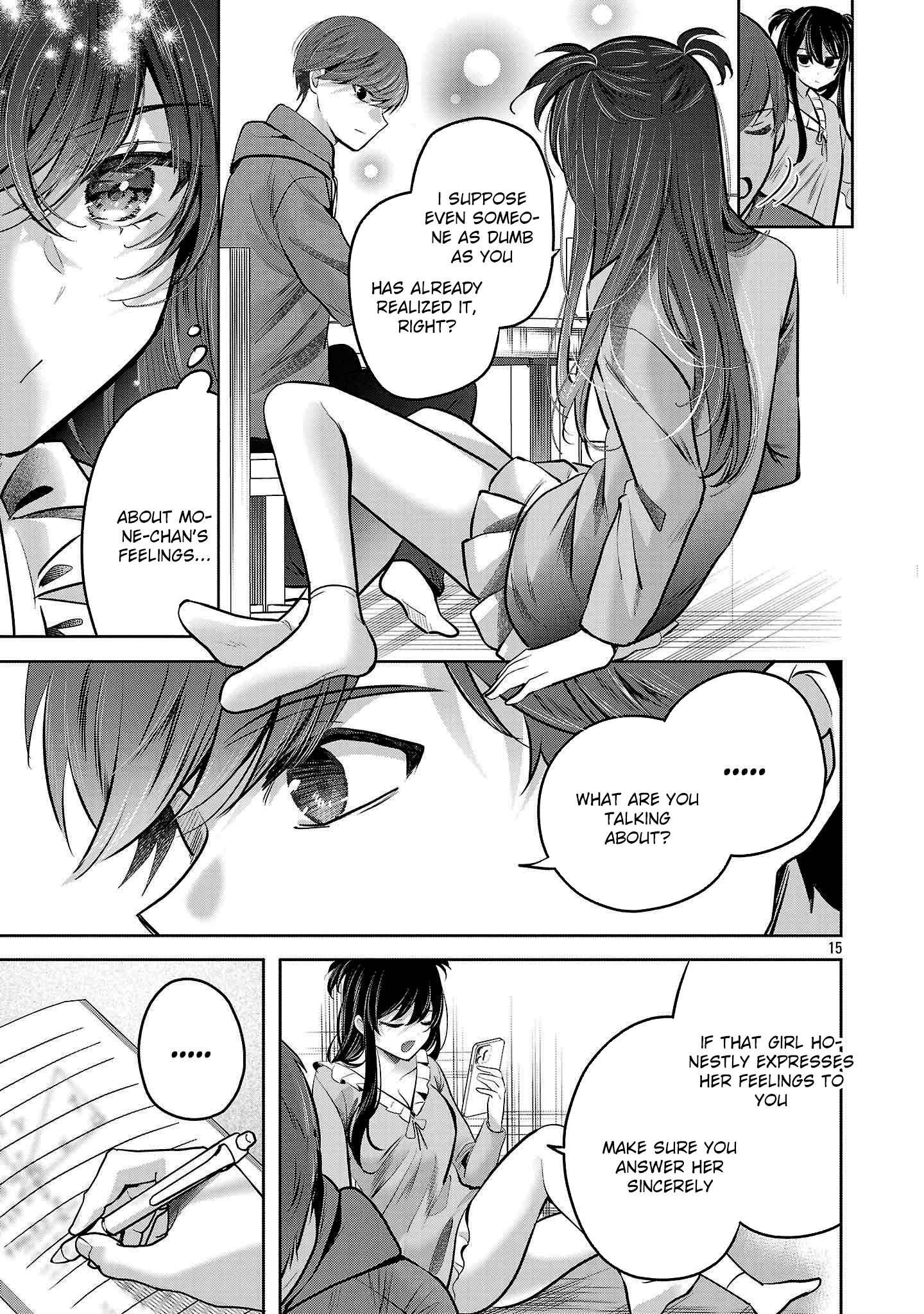 Kimi ni Koisuru Sanshimai Chapter 38 page 16