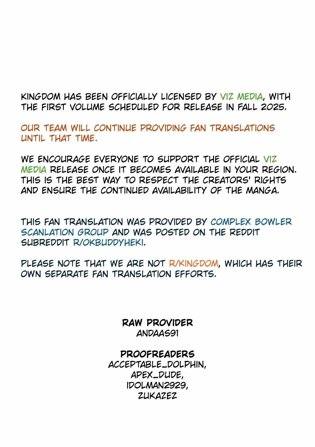 kingdom (E) Chapter 842 page 1