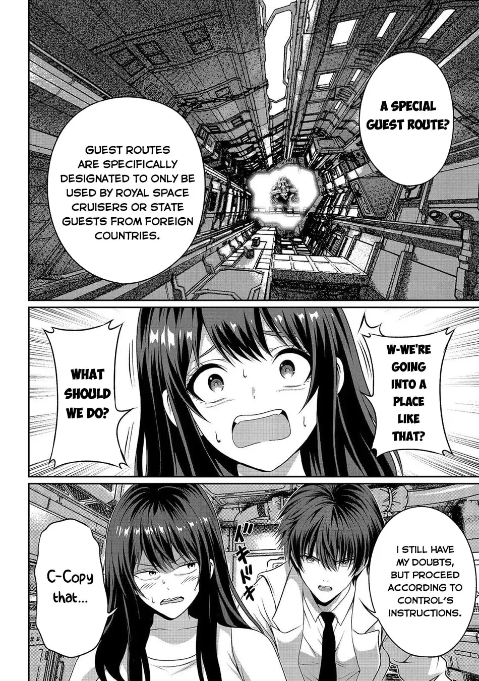 Koko wa Makasete Sakini Ike! wo shitai Shinitagari no Nozomanu Uchuu Gekokujou Chapter 15 page 6