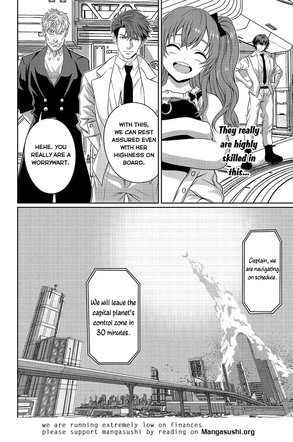 Koko wa Makasete Sakini Ike! wo shitai Shinitagari no Nozomanu Uchuu Gekokujou Chapter 17 page 21