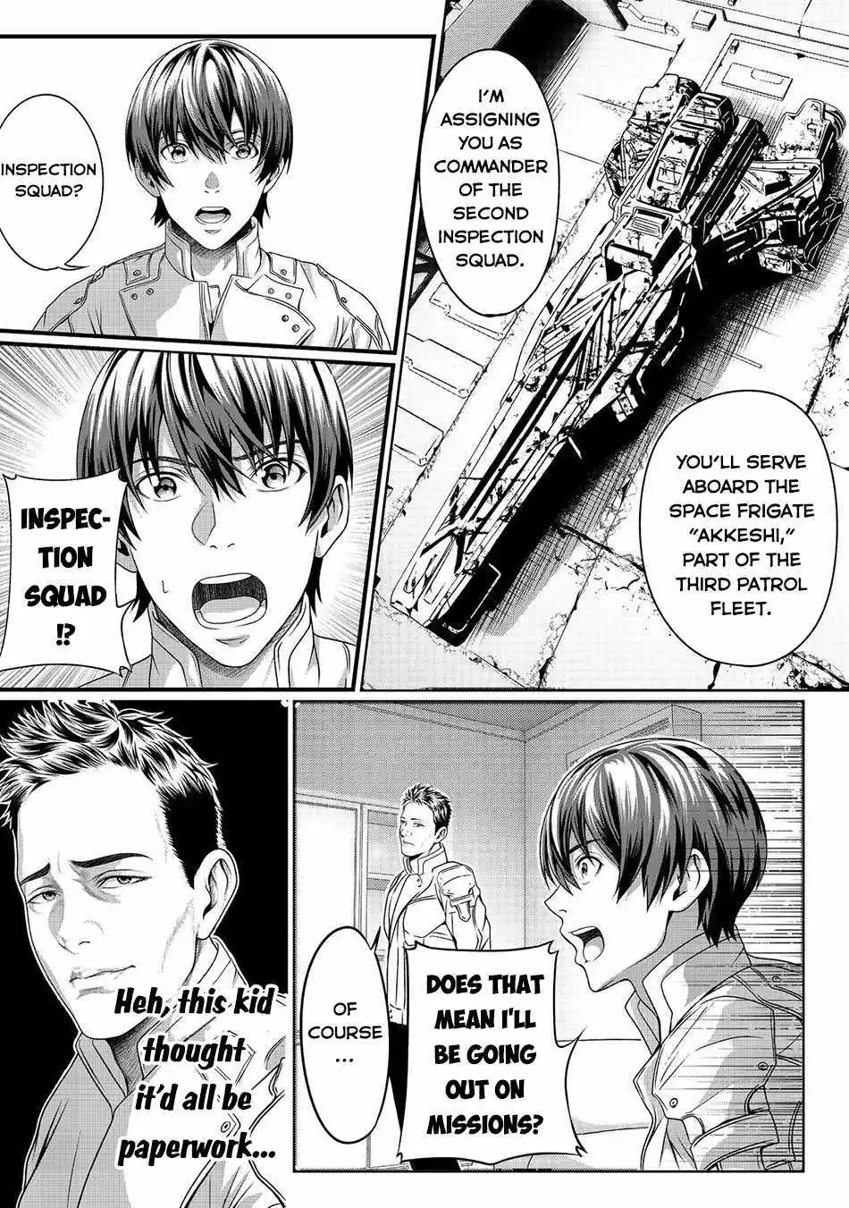 Koko wa Makasete Sakini Ike! wo shitai Shinitagari no Nozomanu Uchuu Gekokujou Chapter 2 page 20