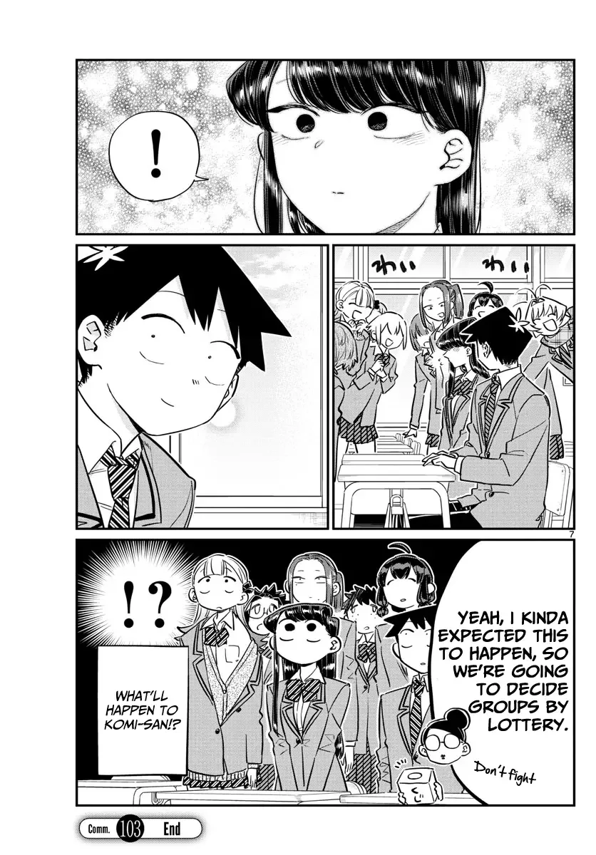 Komi-san wa Komyushou desu Chapter 103 page 7