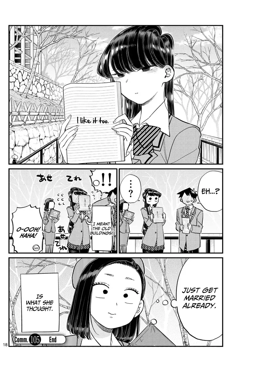 Komi-san wa Komyushou desu Chapter 105 page 18
