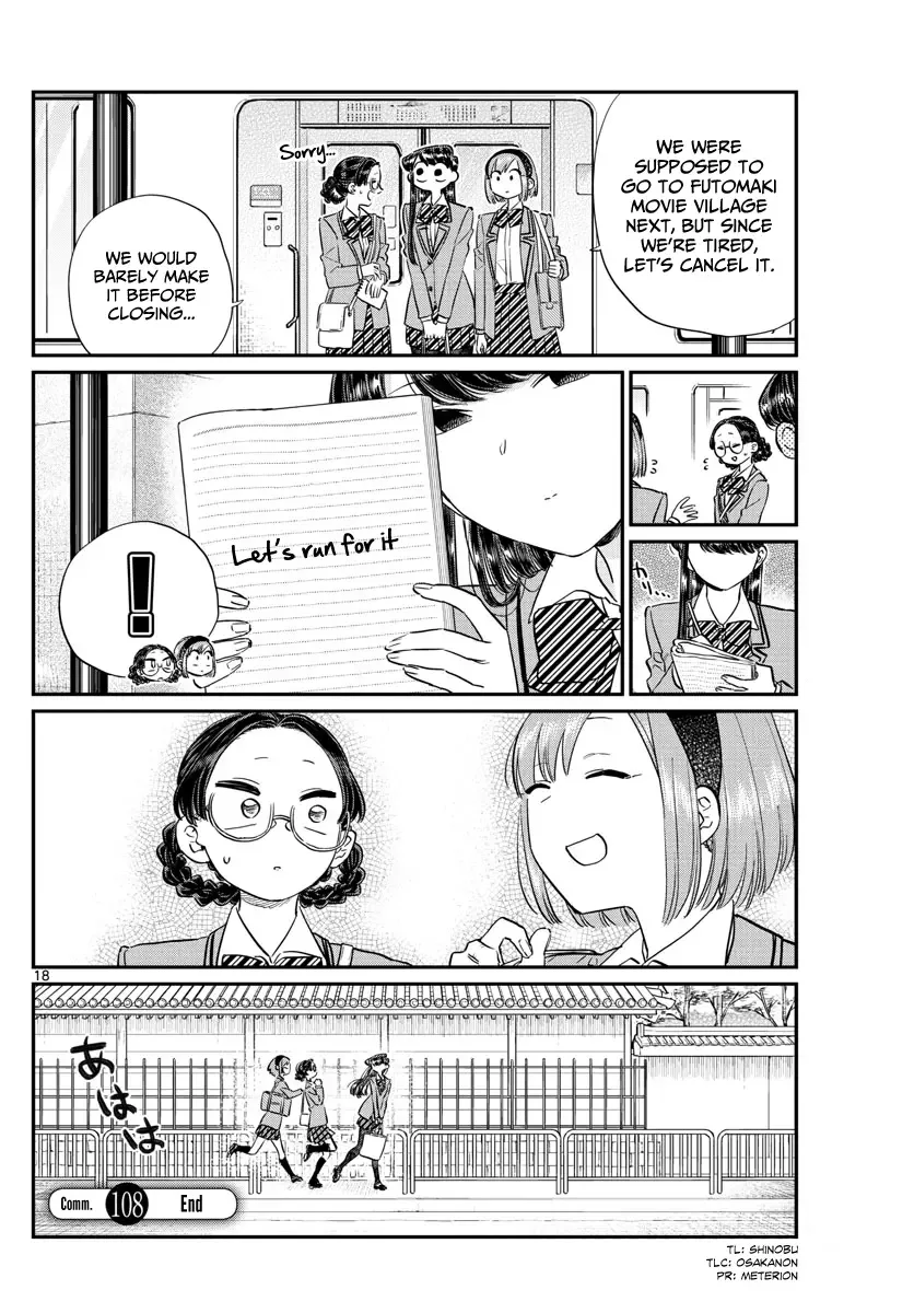 Komi-san wa Komyushou desu Chapter 108 page 18