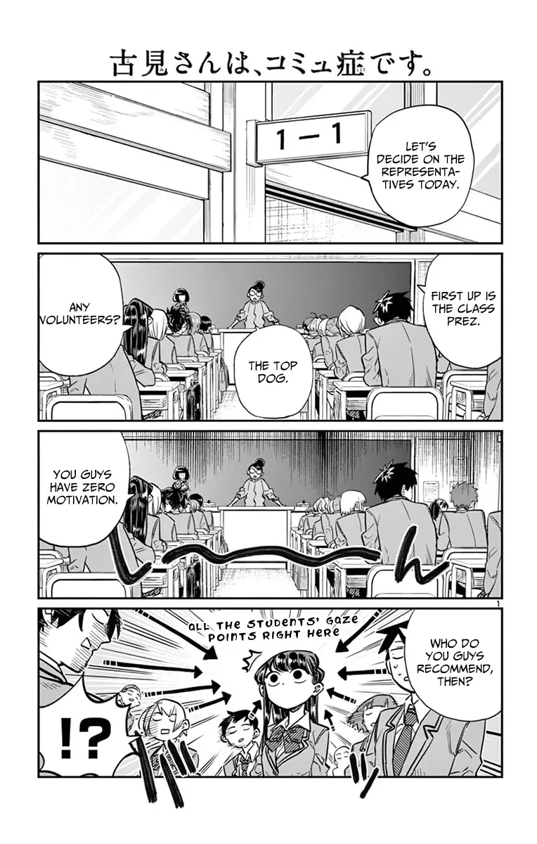 Komi-san wa Komyushou desu Chapter 17 page 1