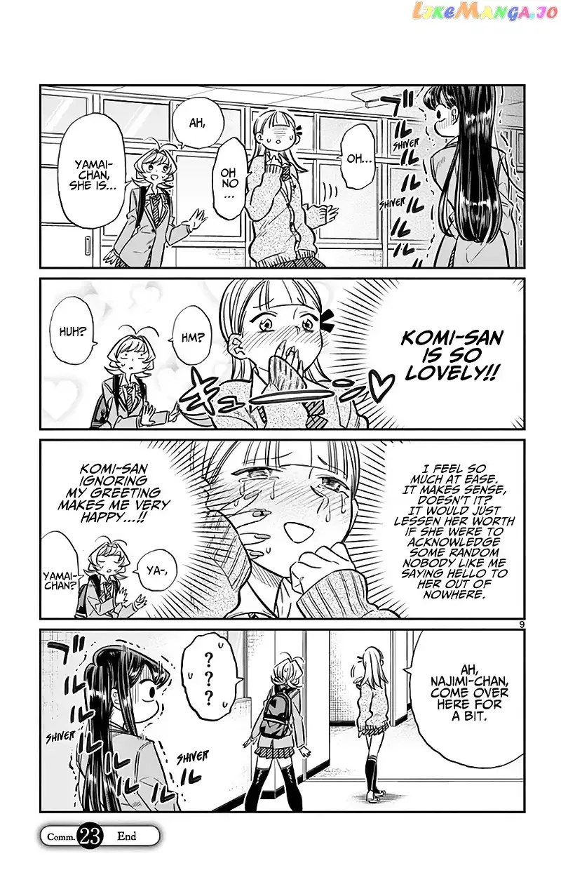 Komi-san wa Komyushou desu Chapter 23 page 9