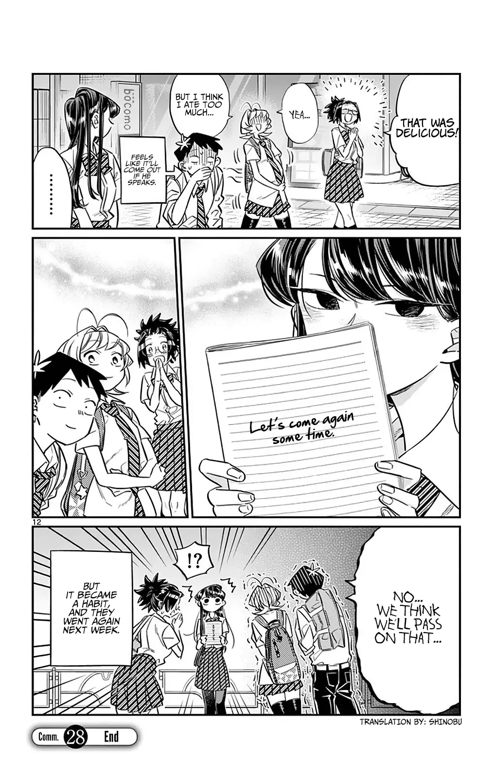 Komi-san wa Komyushou desu Chapter 28 page 12