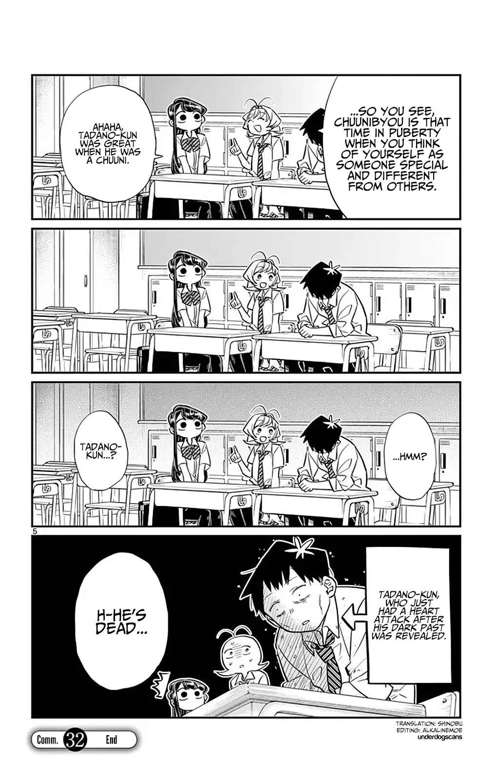 Komi-san wa Komyushou desu Chapter 32 page 5