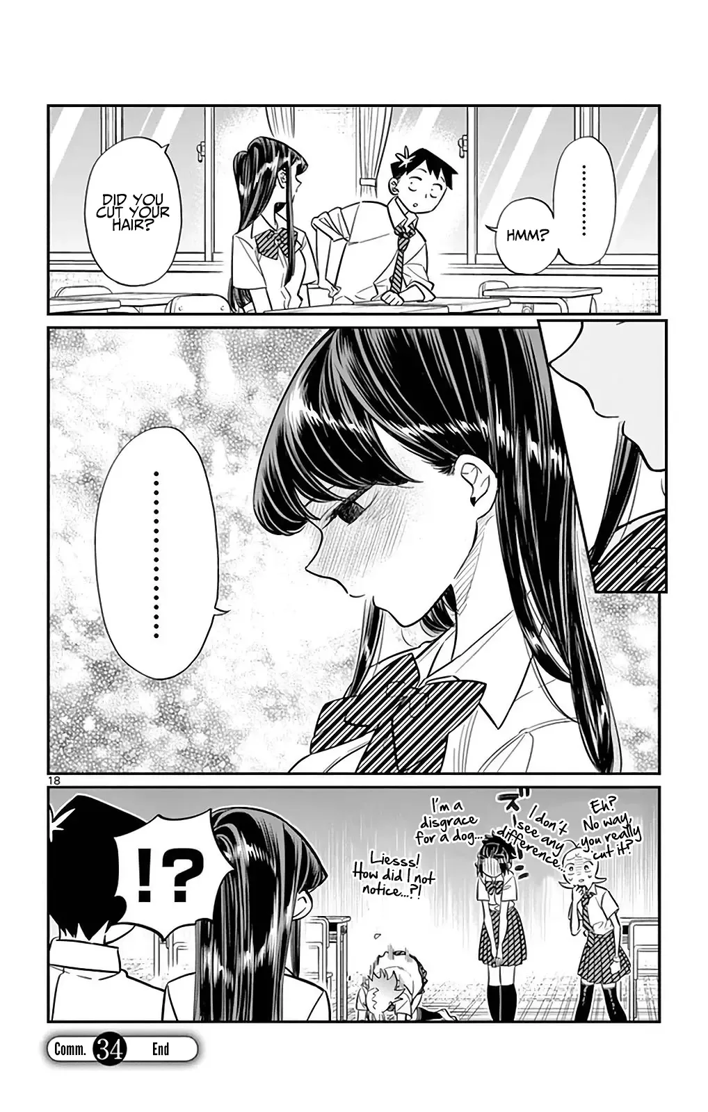 Komi-san wa Komyushou desu Chapter 34 page 18