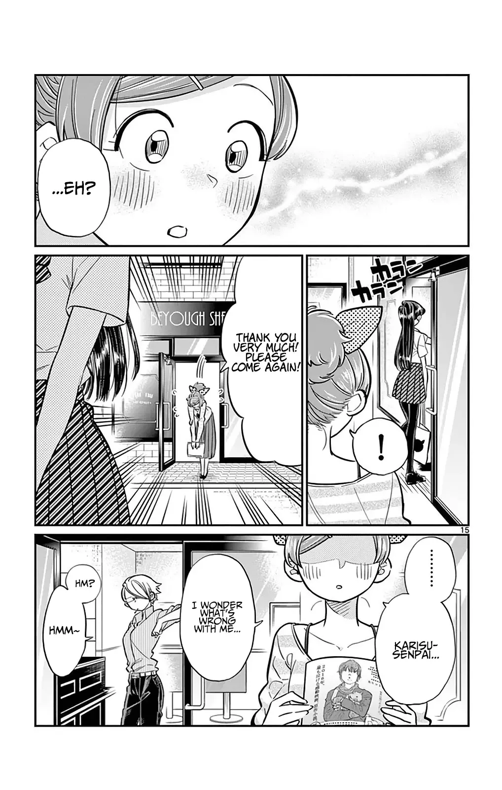 Komi-san wa Komyushou desu Chapter 34 page 15