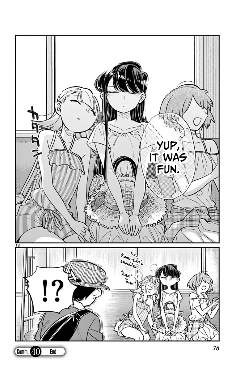 Komi-san wa Komyushou desu Chapter 40 page 18