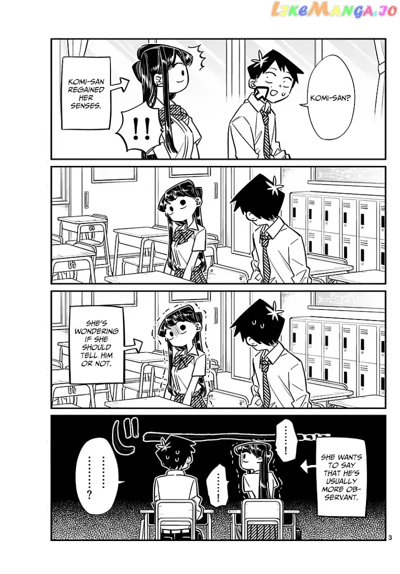 Komi-san wa Komyushou desu Chapter 52 page 3