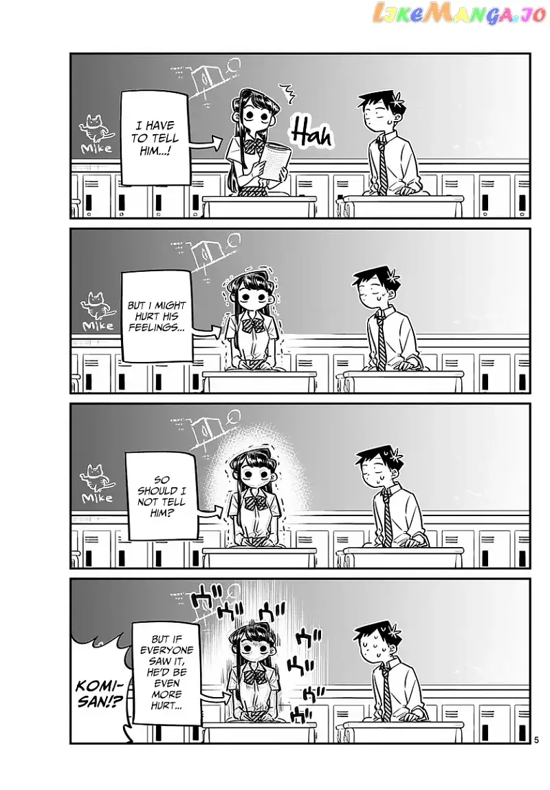 Komi-san wa Komyushou desu Chapter 52 page 5