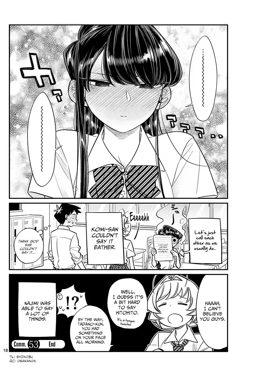 Komi-san wa Komyushou desu Chapter 53 page 10