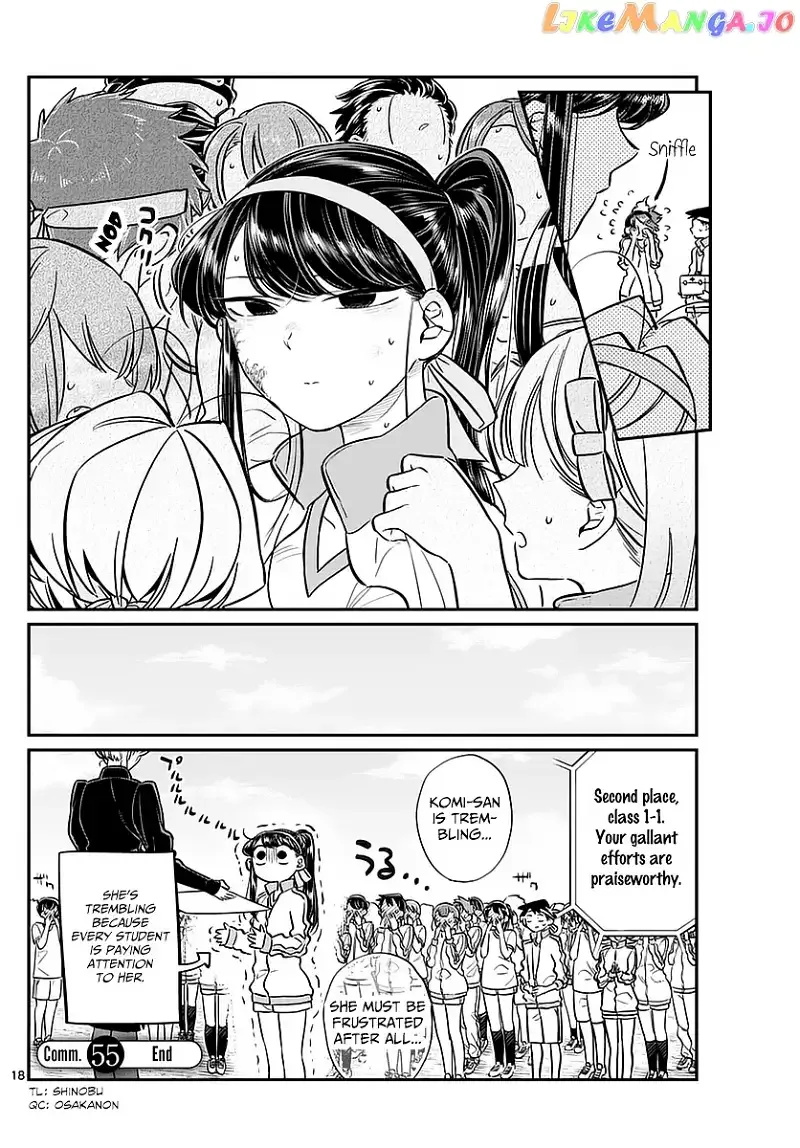Komi-san wa Komyushou desu Chapter 55 page 18