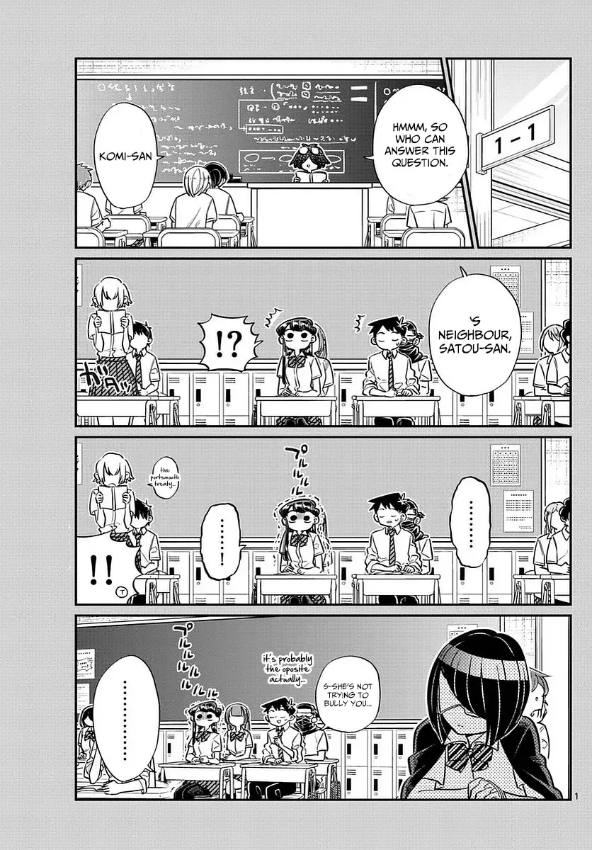 Komi-san wa Komyushou desu Chapter 56 page 1
