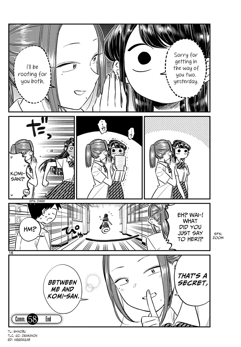Komi-san wa Komyushou desu Chapter 58 page 18